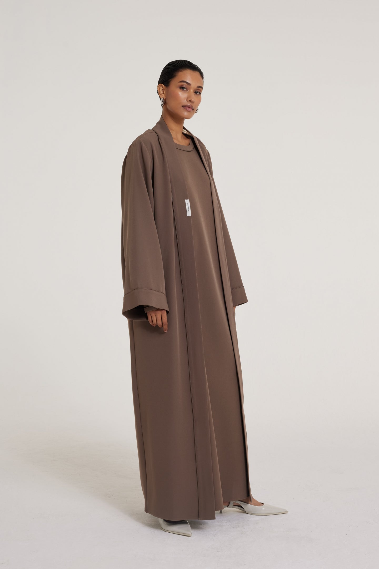 Essential Abaya - Regular | Ash Brown