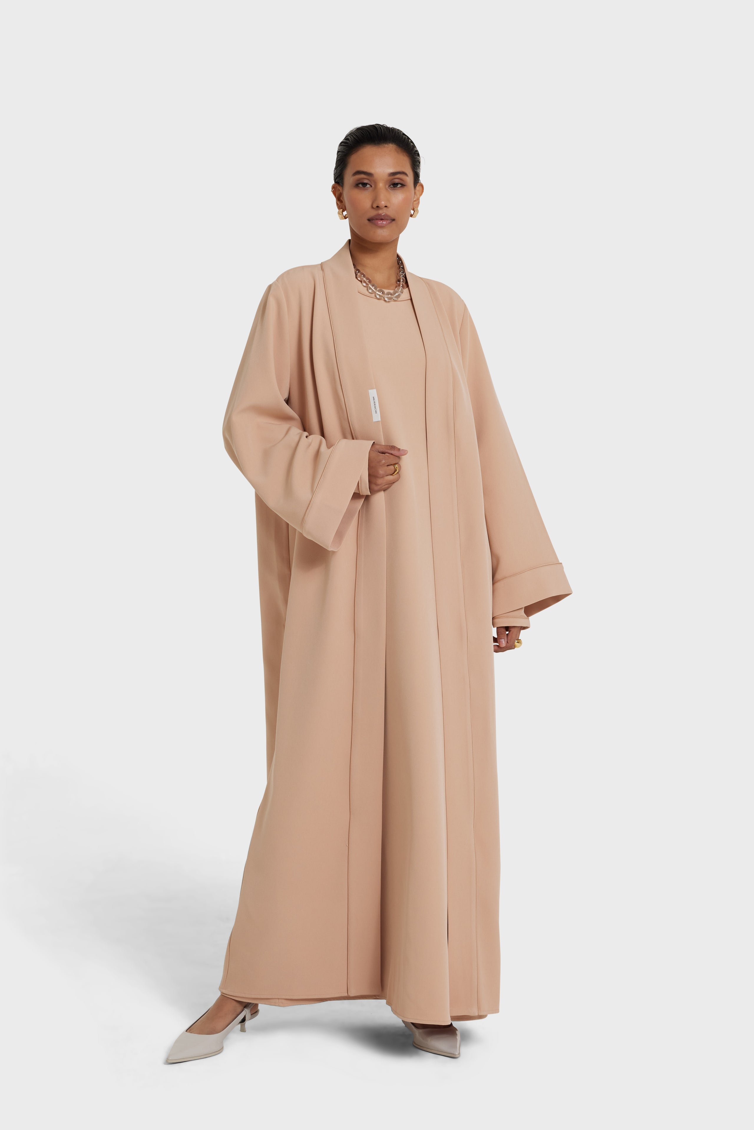 Essential Abaya - Short | Dusty Peach