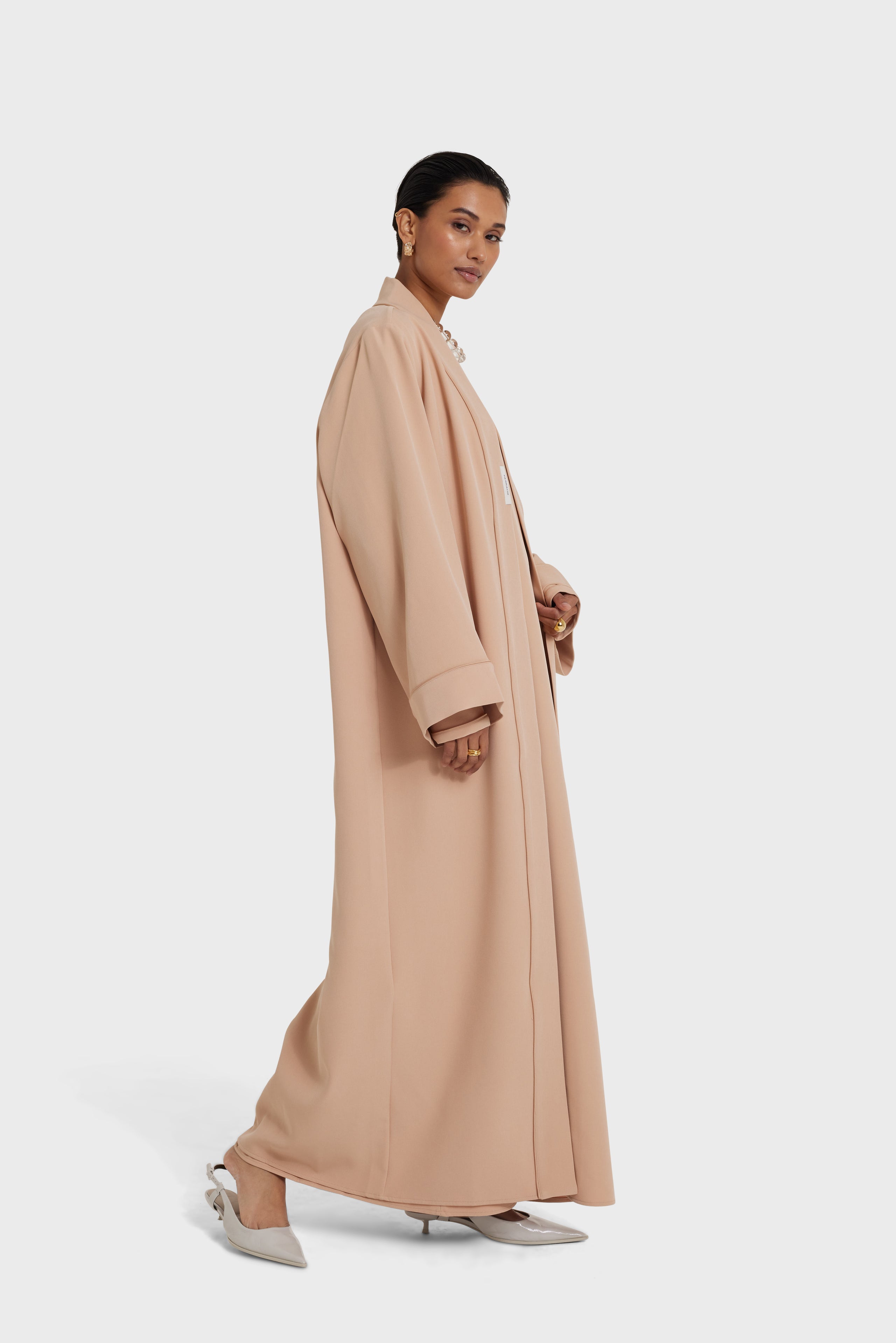 Essential Abaya - Short | Dusty Peach