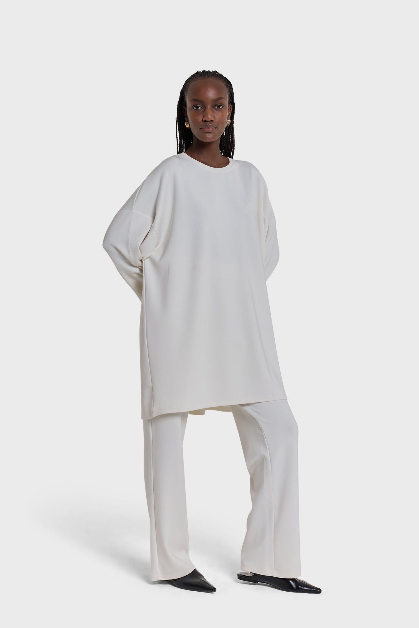 Jersey Modal Pant | Off White