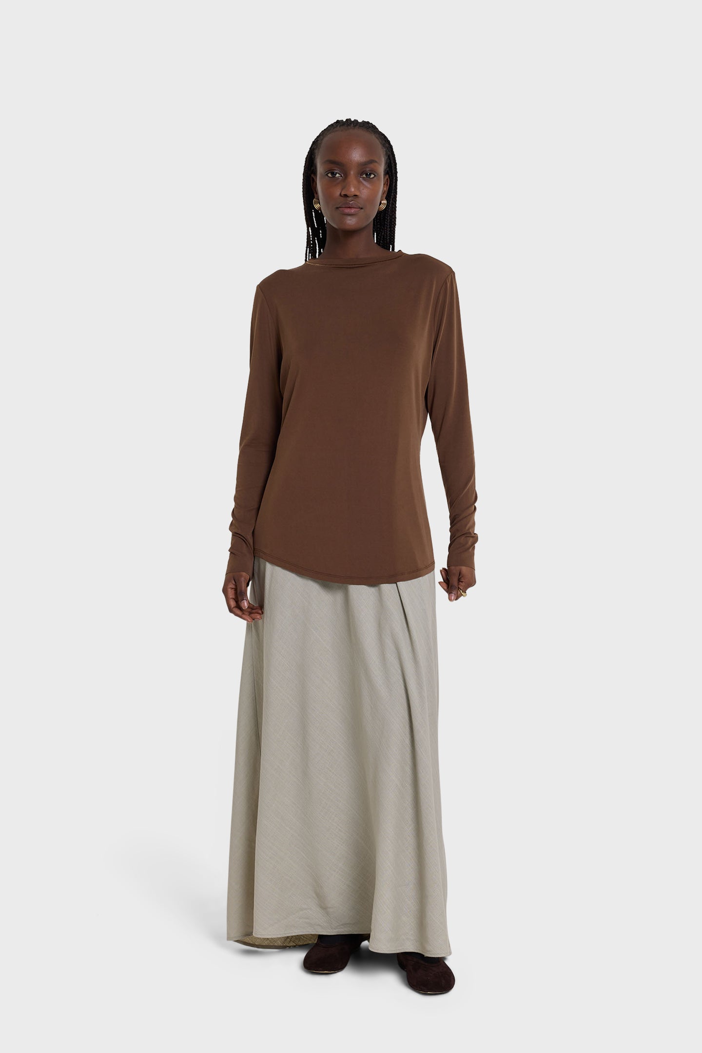 Essential Top | Deep Brown