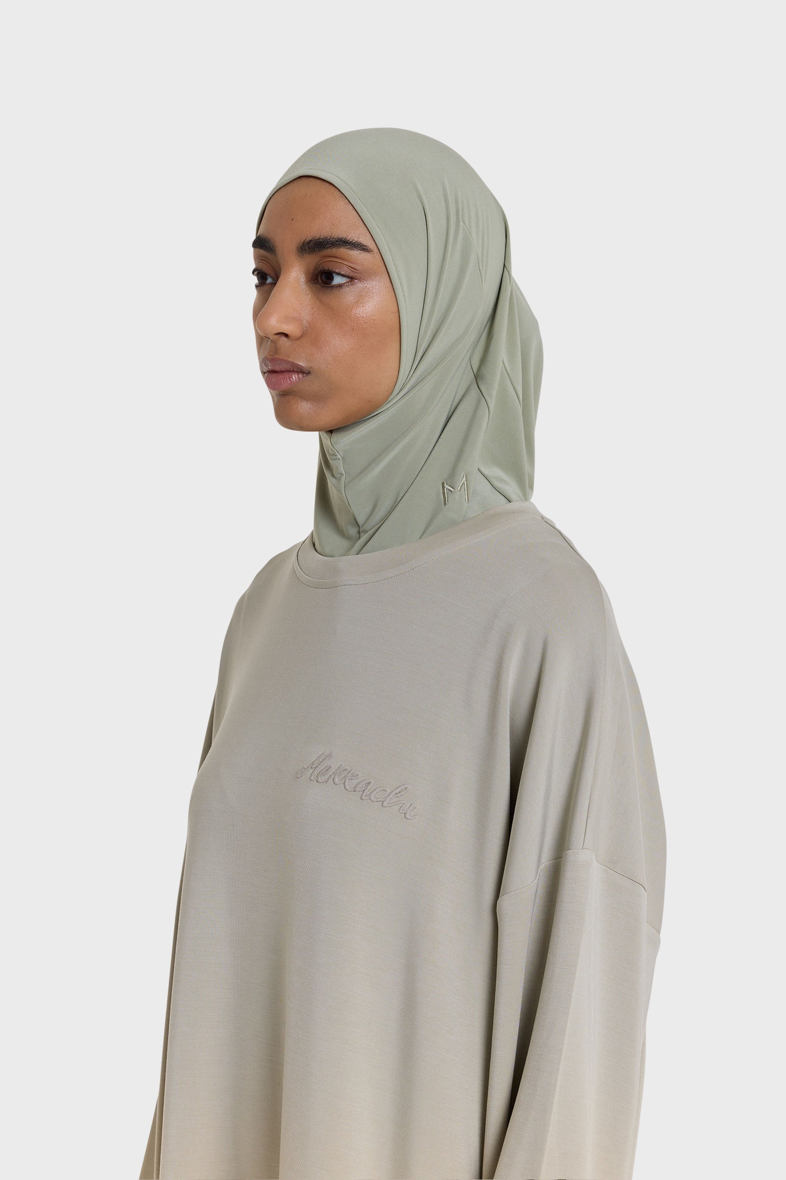 Premium Jersey Hijab | Sage