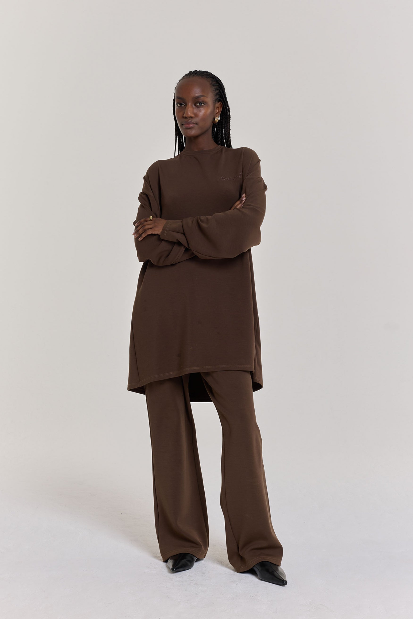 Long Sleeve Top | Deep Brown