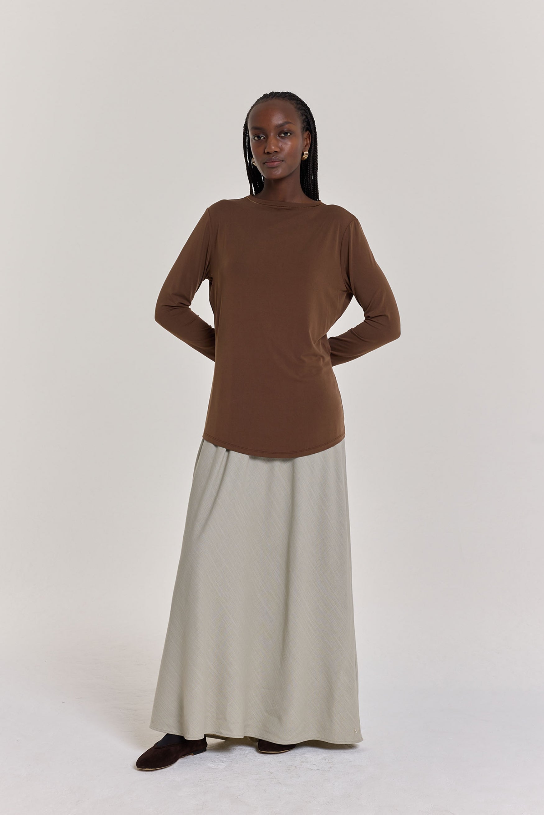 Essential Top | Deep Brown