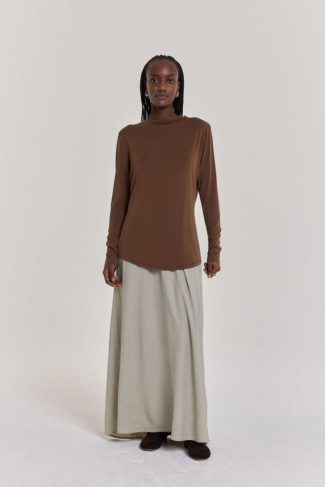 Essential Top | Deep Brown