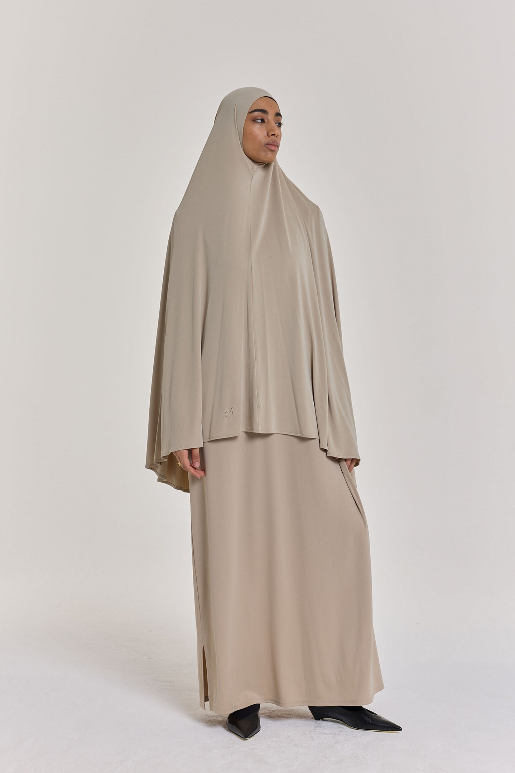 Breathable Khimaar | Dark Sand