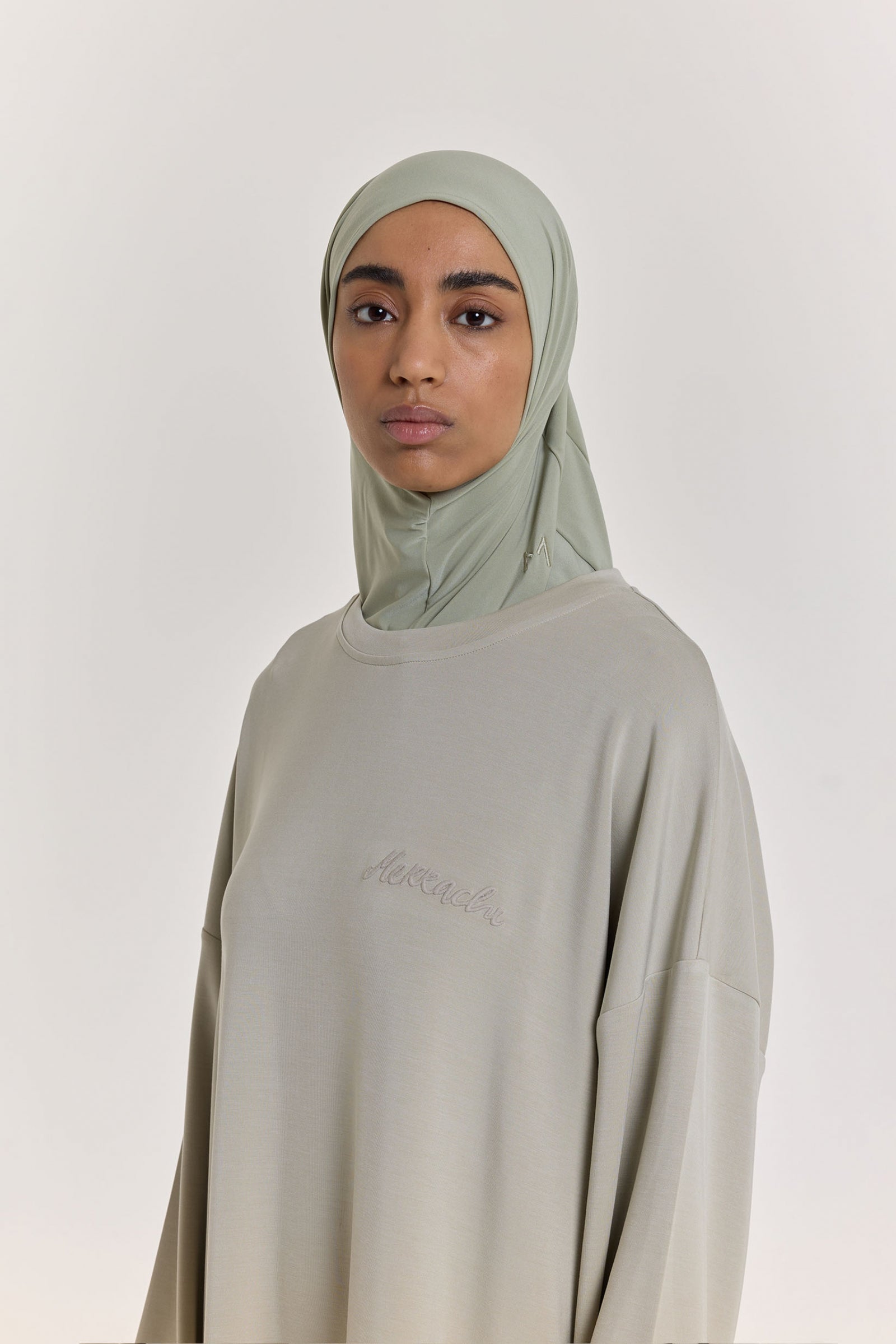 Premium Jersey Hijab | Sage
