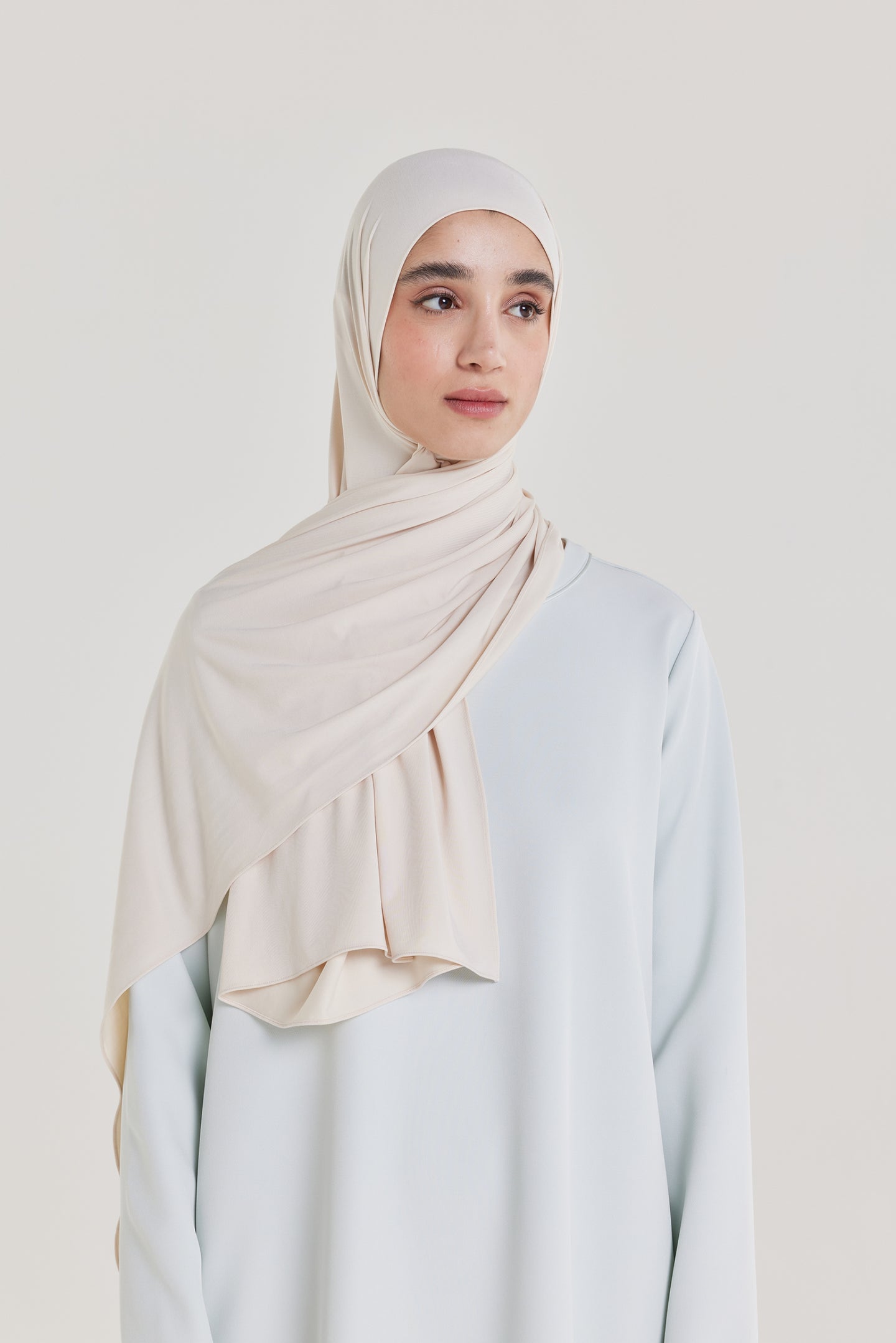 Breathable Jersey Scarf | Biscuit