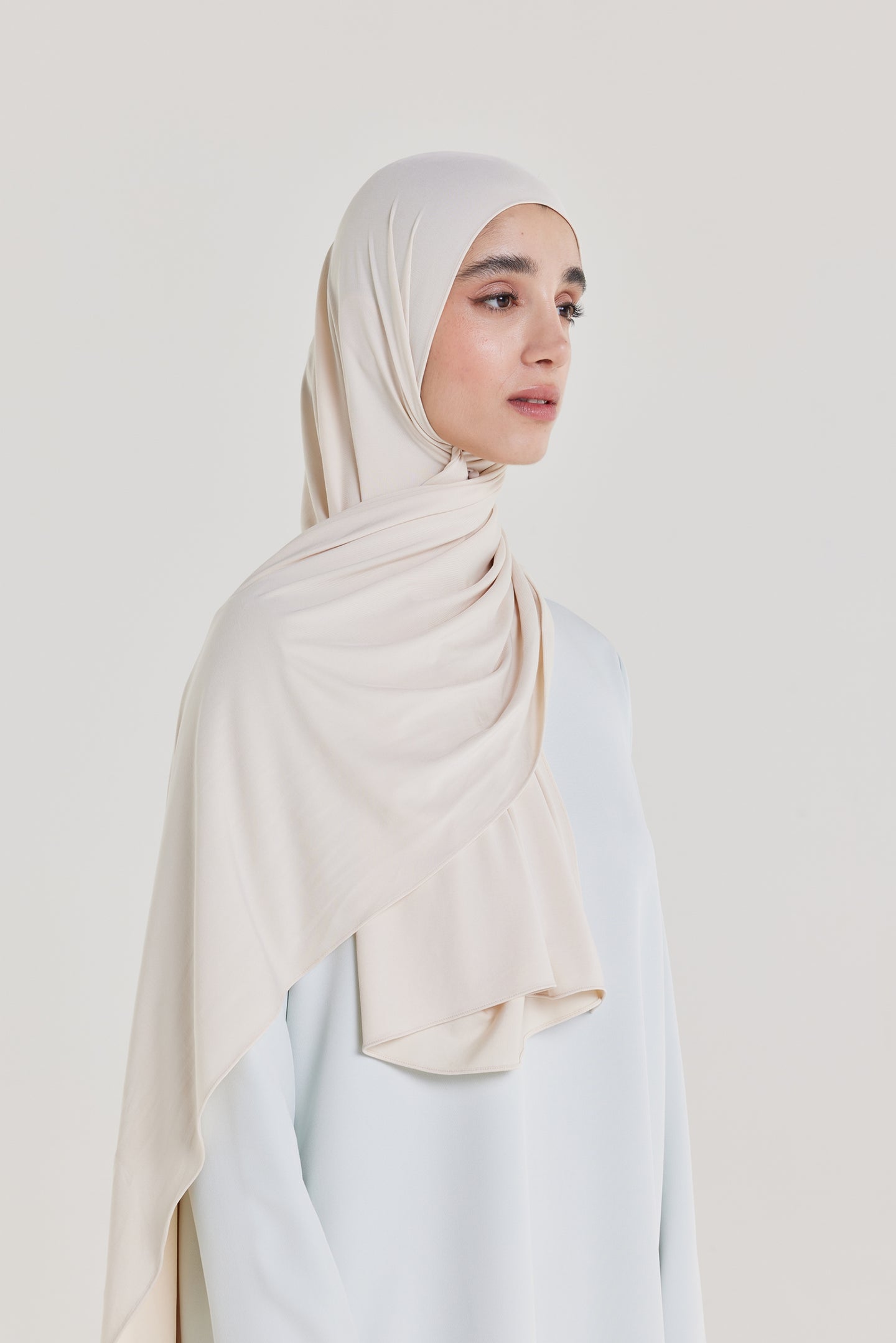 Breathable Jersey Scarf | Biscuit