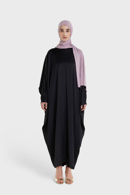 Bat Sleeve Dress | Black