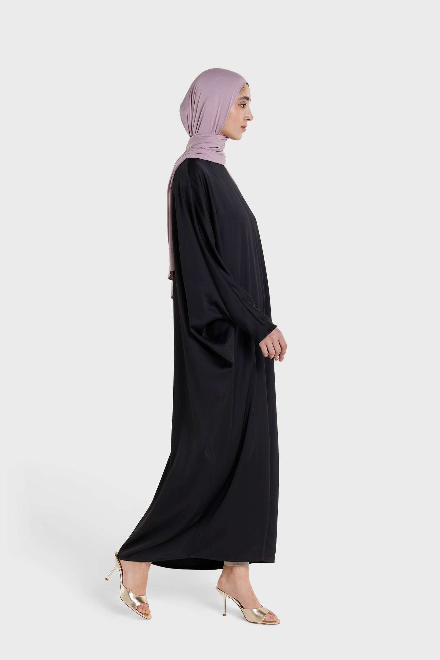 Bat Sleeve Dress | Black