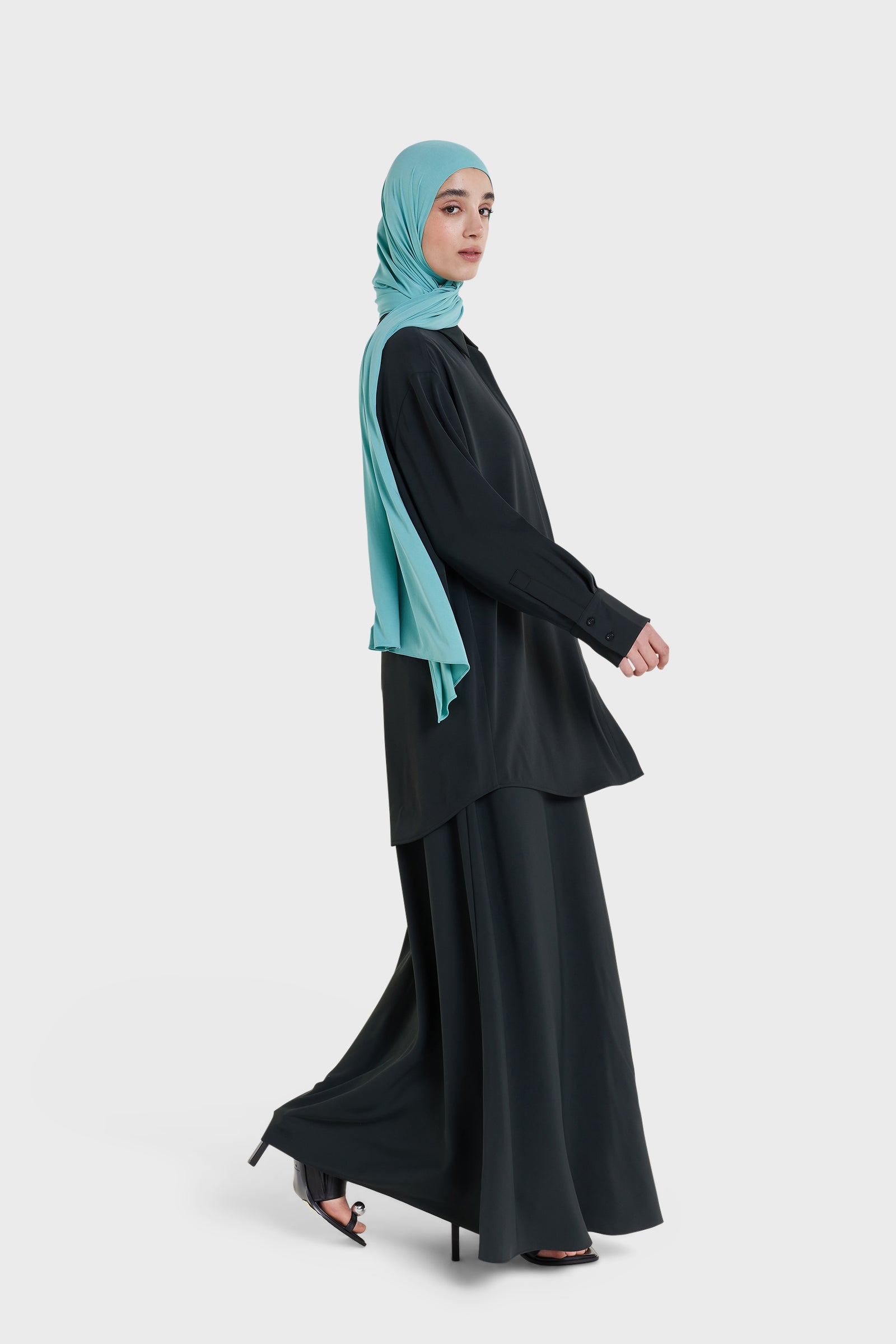 Bias Elastic Skirt | Black