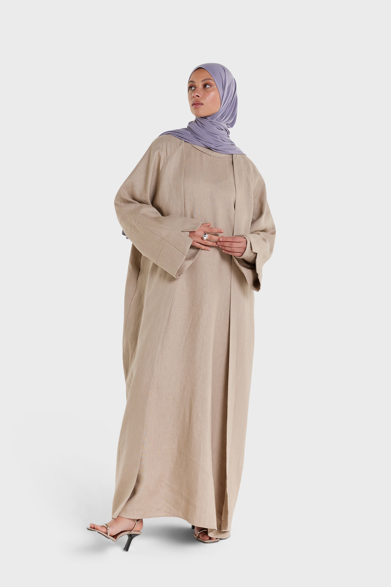 Oversized Abaya | Light Khaki