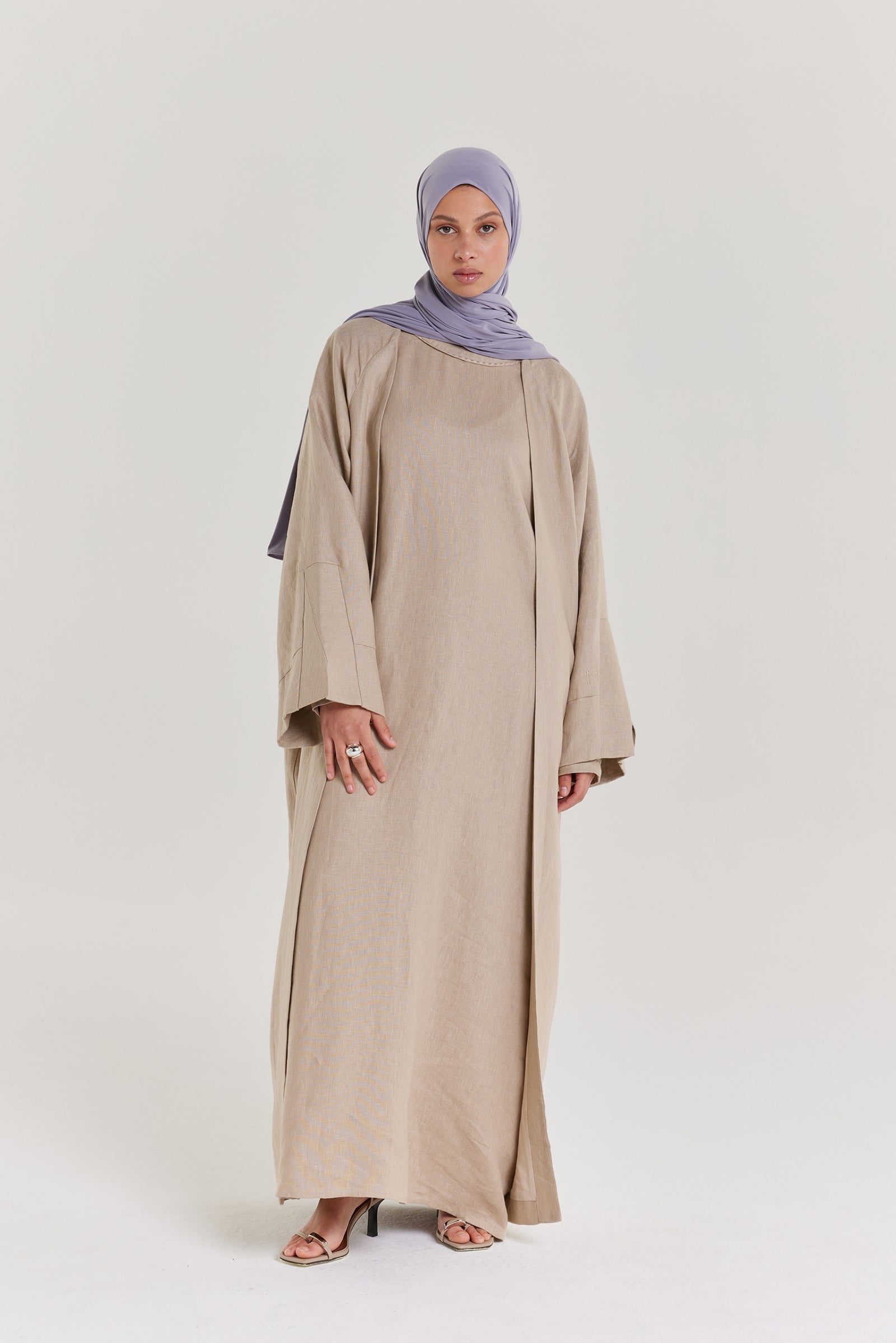 Oversized Abaya | Light Khaki