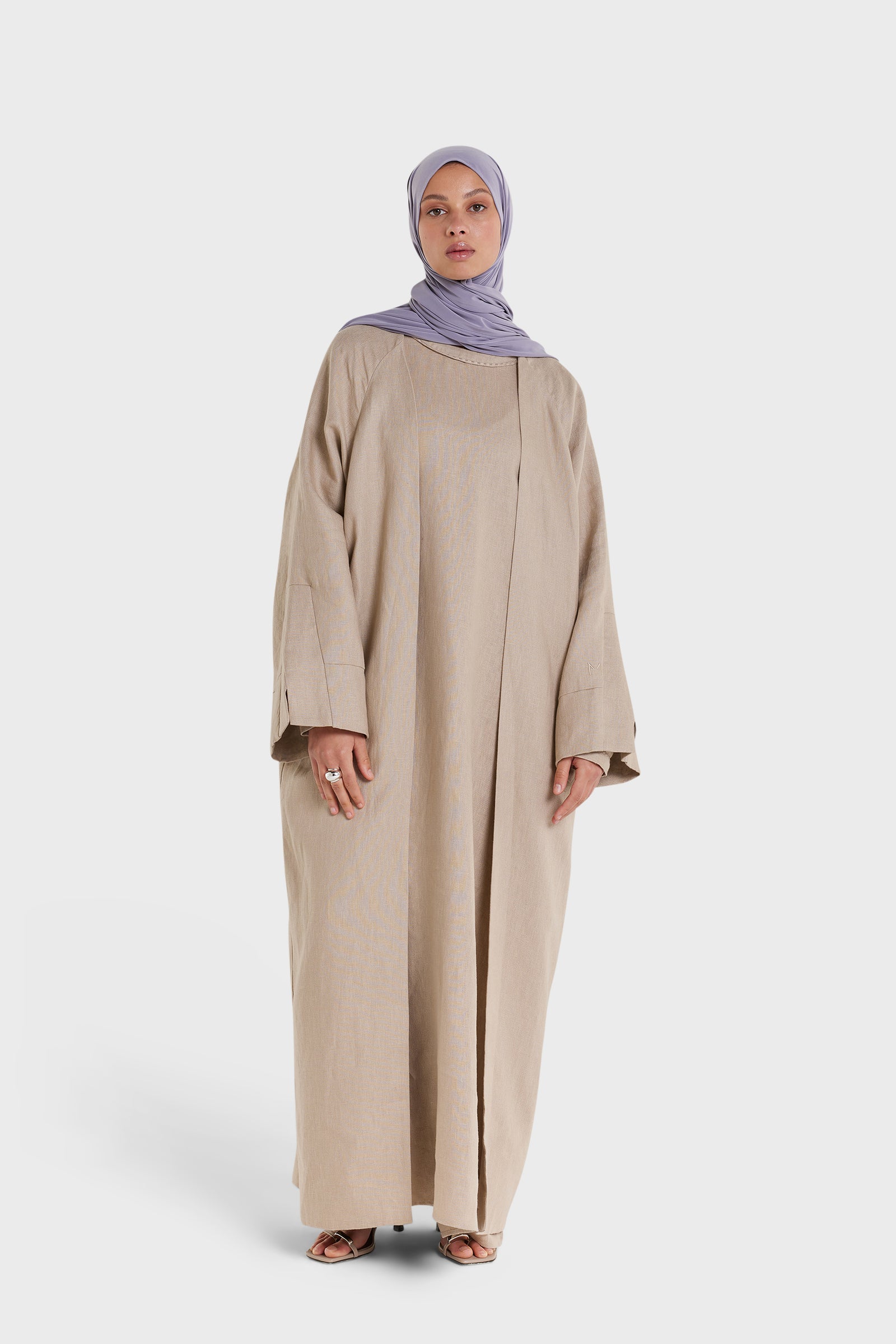 Oversized Abaya | Light Khaki