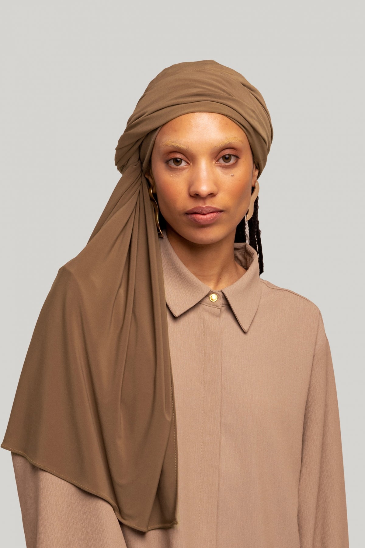 Premium Jersey Scarf | Caramel