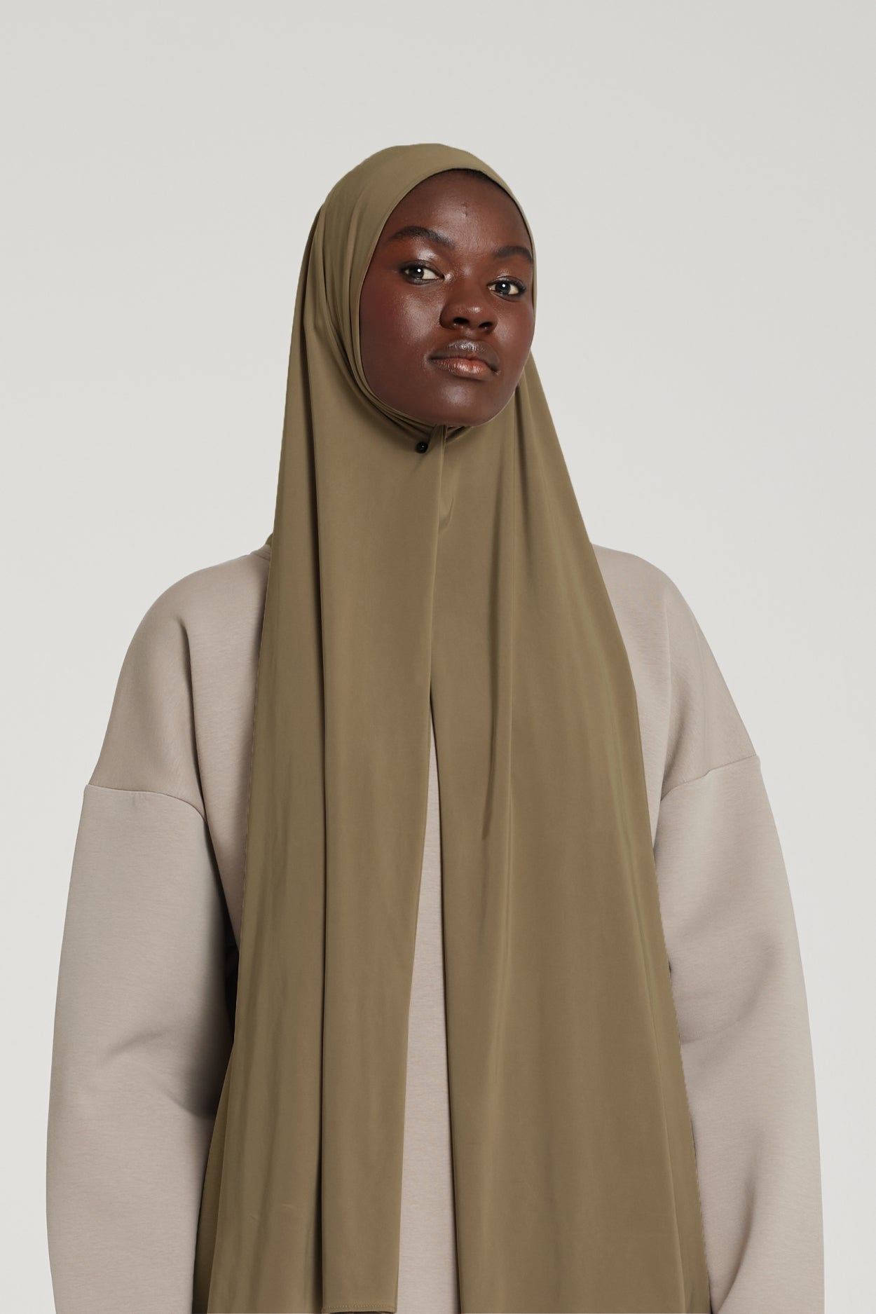 Liquid Jersey Scarf | Dark Olive