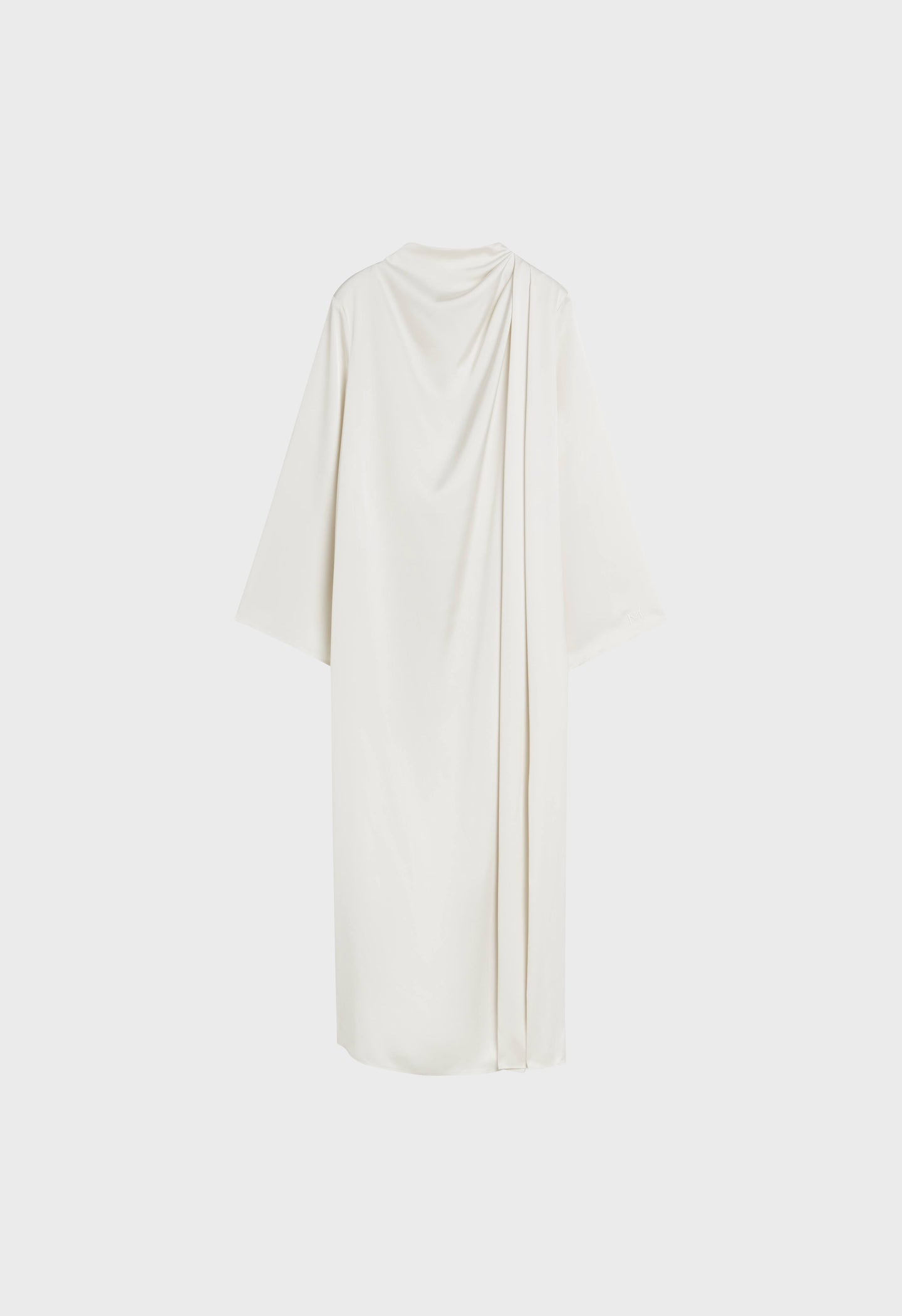 Asymmetric Drape Dress Regular | Off White