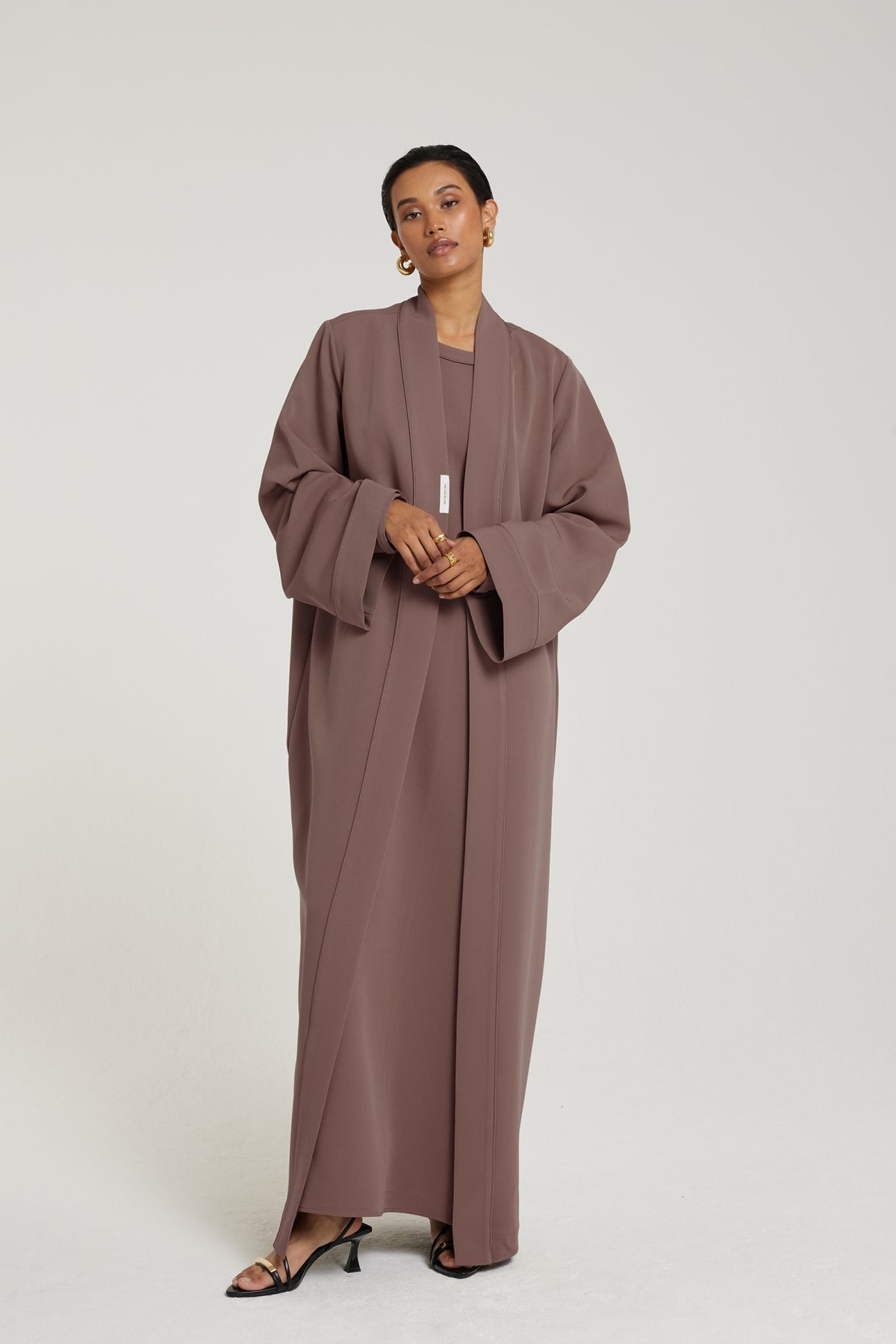 Essential Abaya - Short | Brown Taupe
