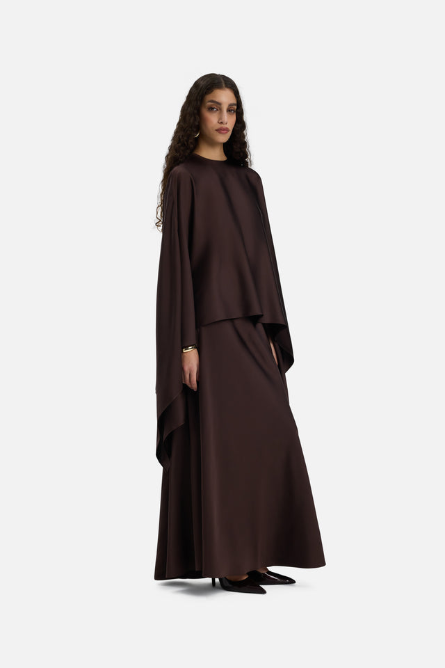 Flowy Skirt | Dark Brown