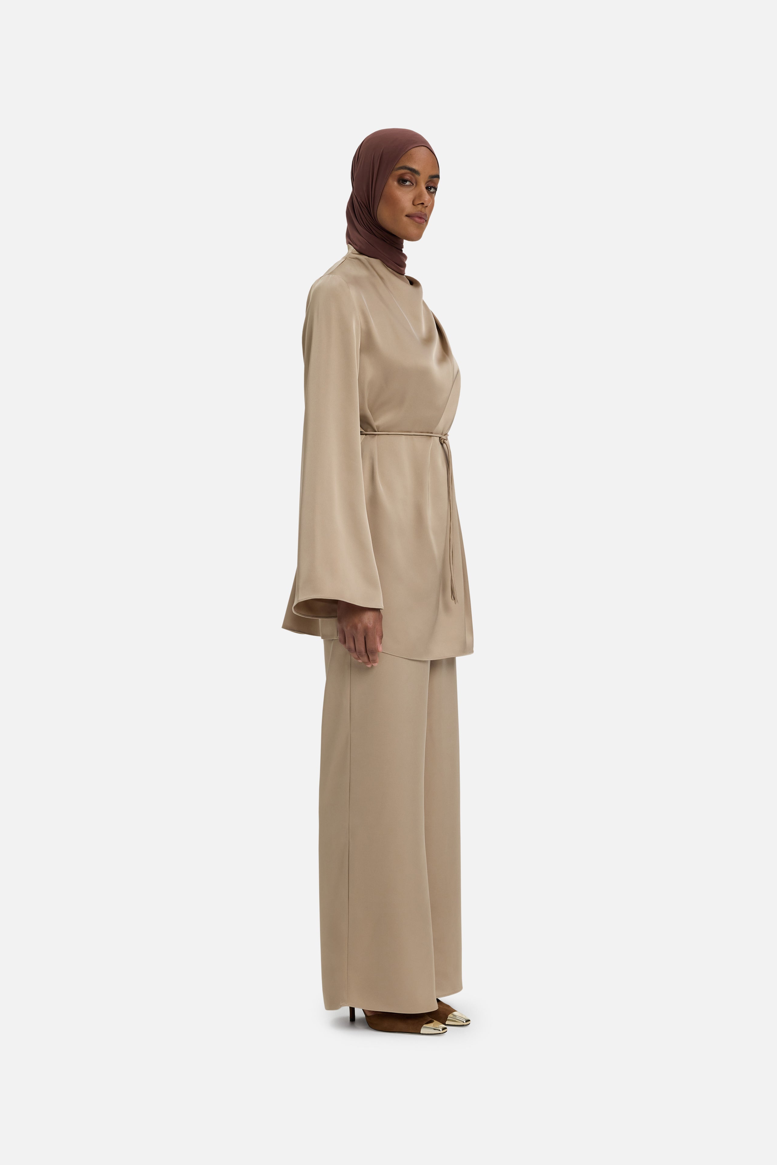 Flowy Palazzo Pants | Mocha