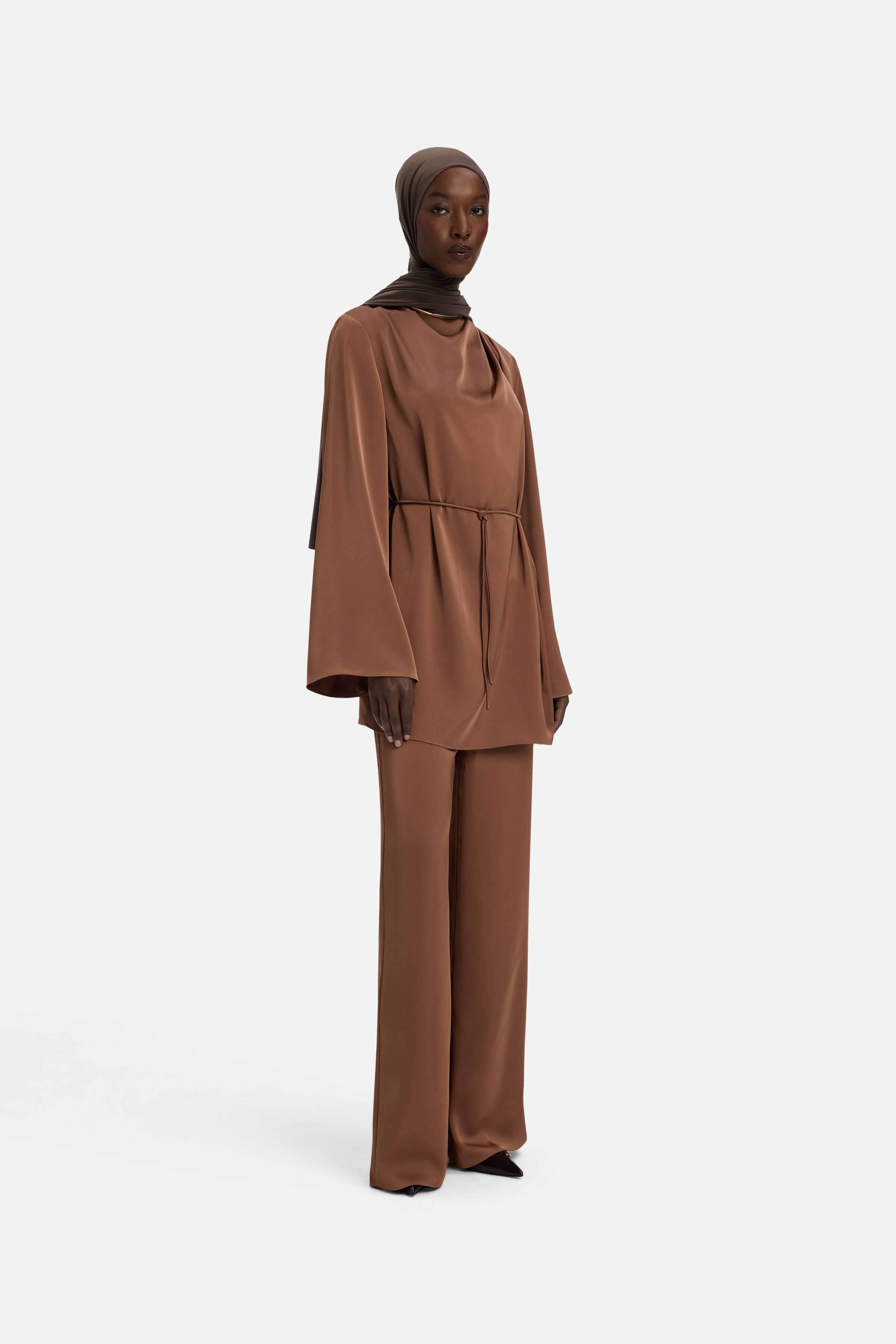 Flowy Palazzo Pants | Soft Bordeaux