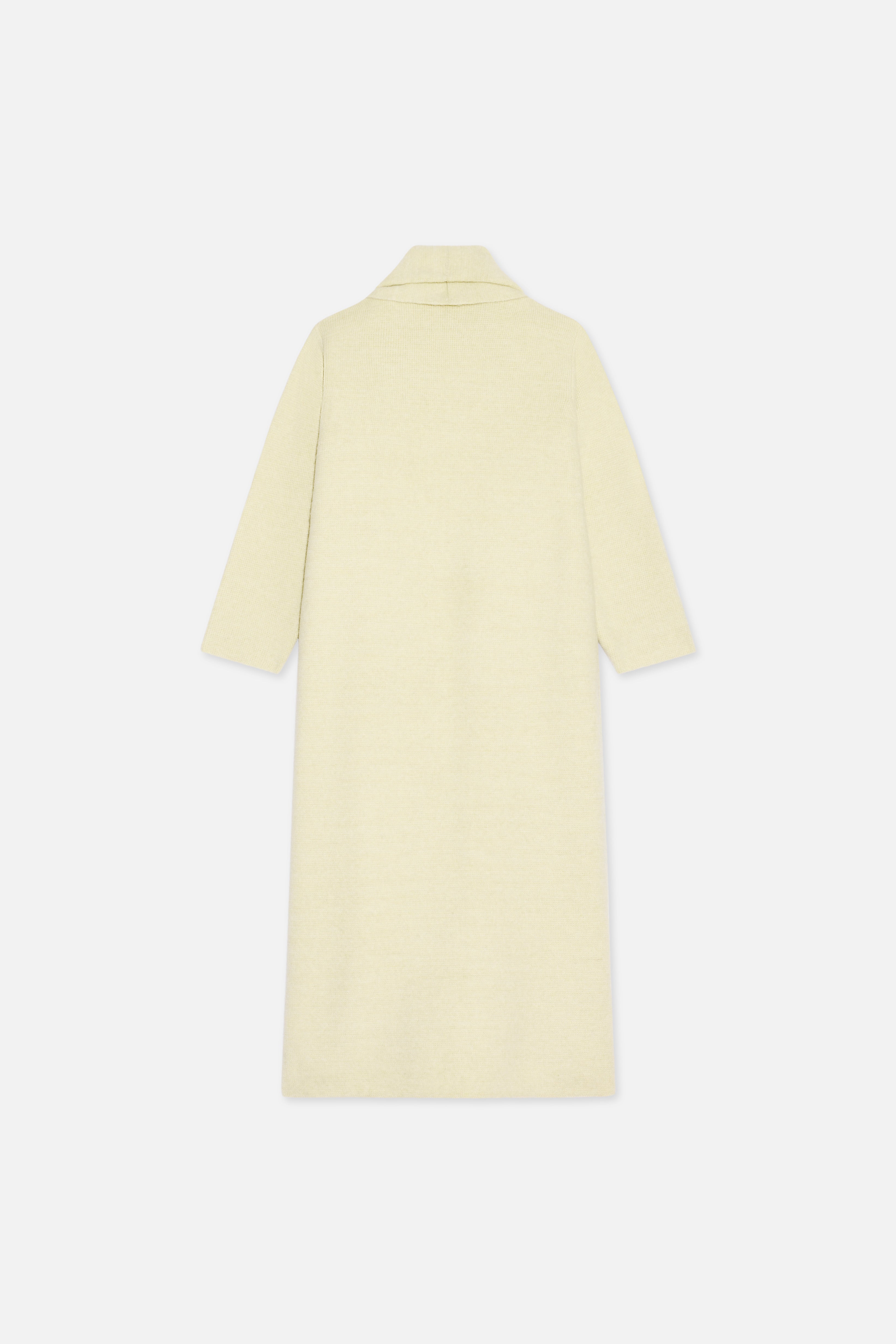 Brushed Knit Abaya | Cloud White