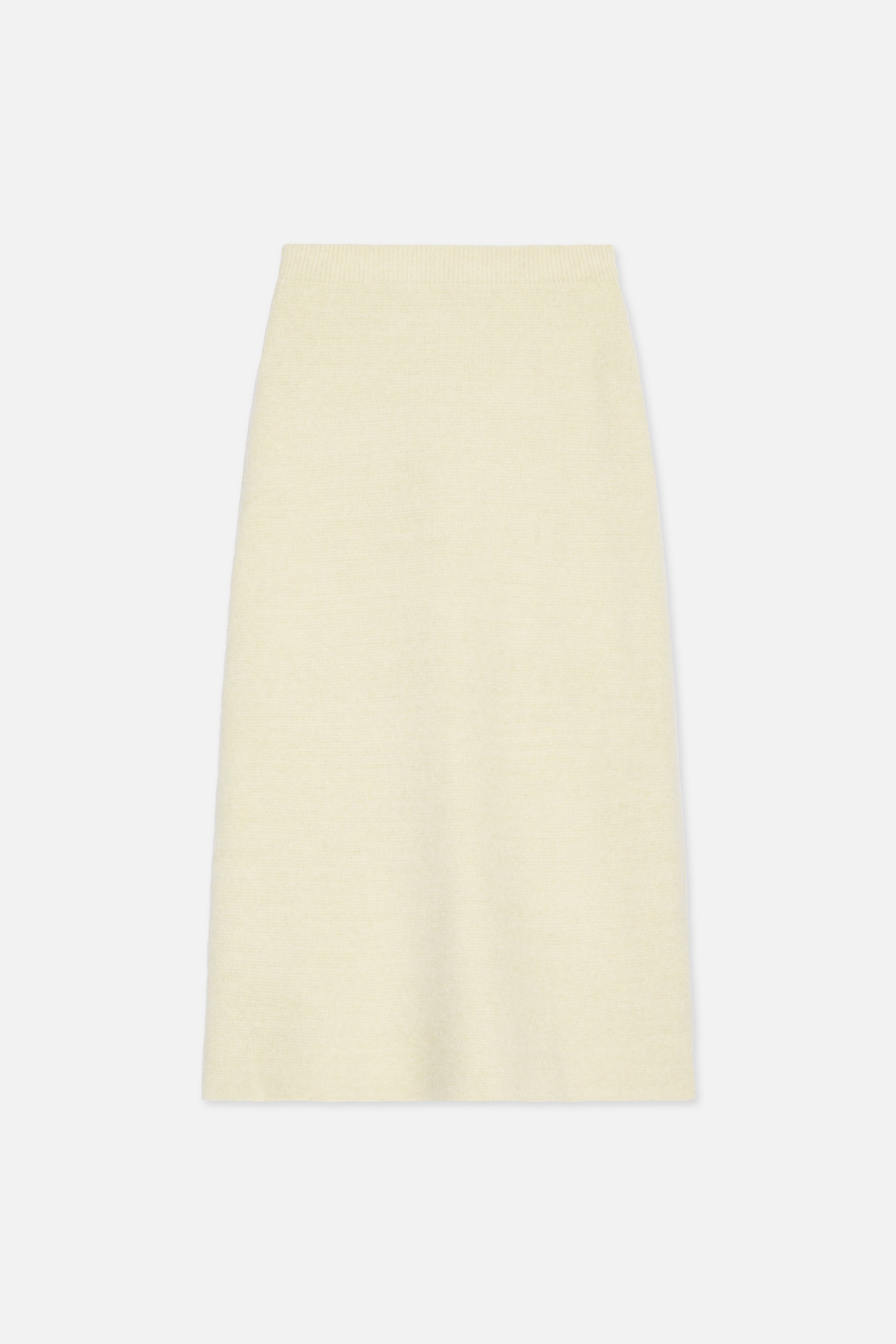 Brushed Knit Skirt | Cloud White