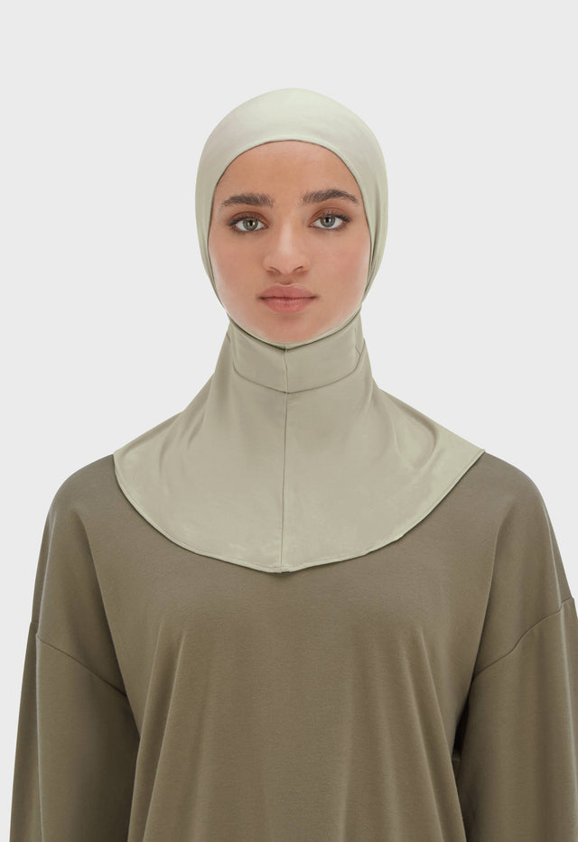 Bamboo Full Cover Underscarf | Moss Gray
