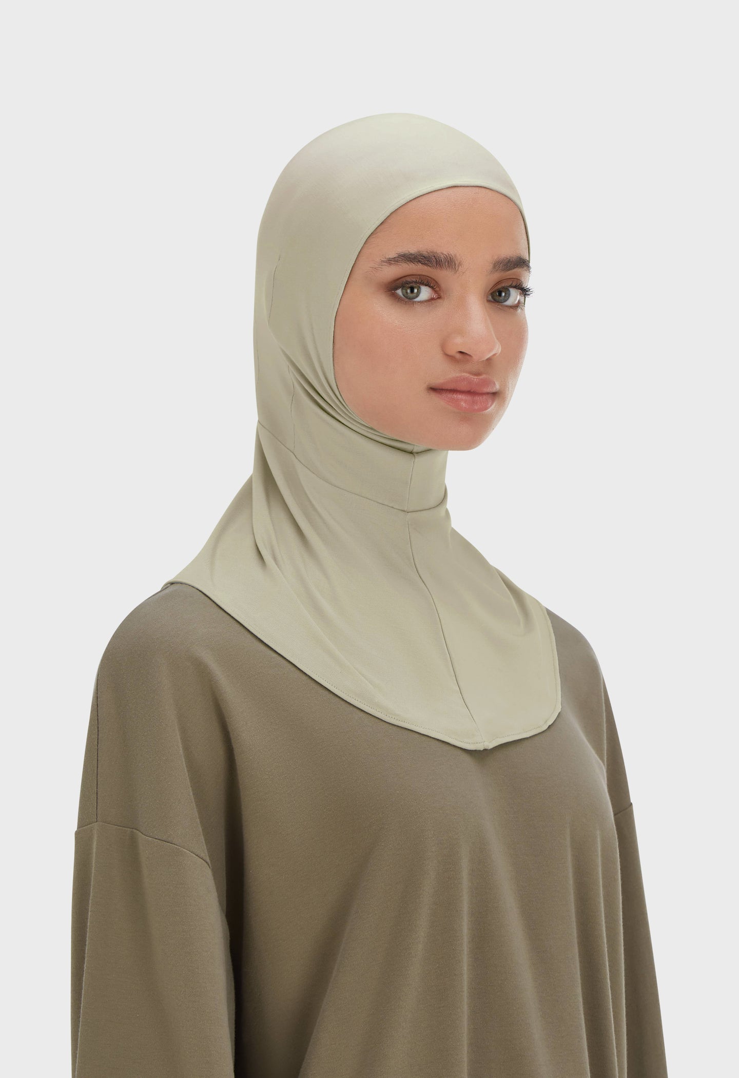 Bamboo Full Cover Underscarf | Moss Gray