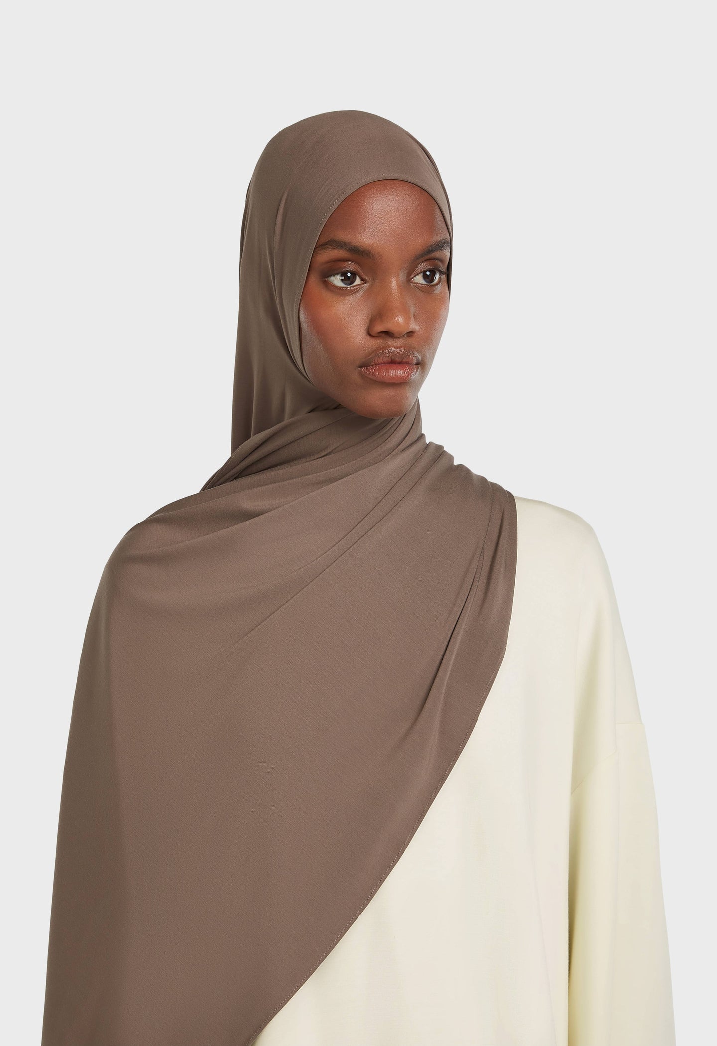 Bamboo Jersey Scarf | Coffee Brown