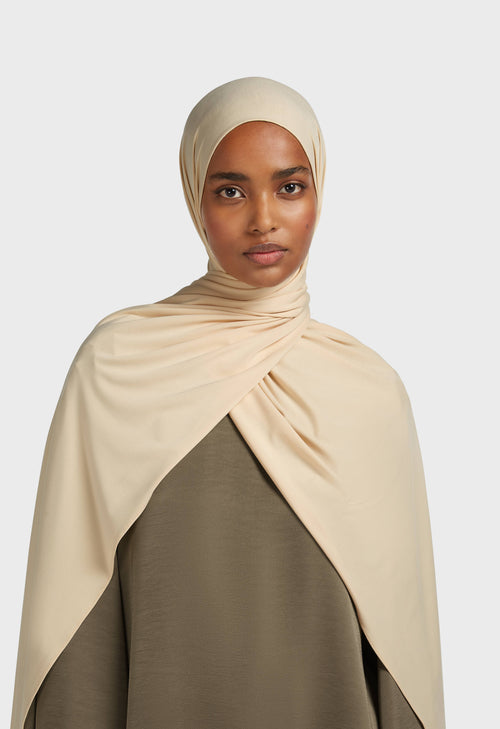 Bamboo Jersey Scarf | Warm Butter