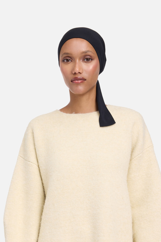 Bamboo Full Cover Underscarf | Black