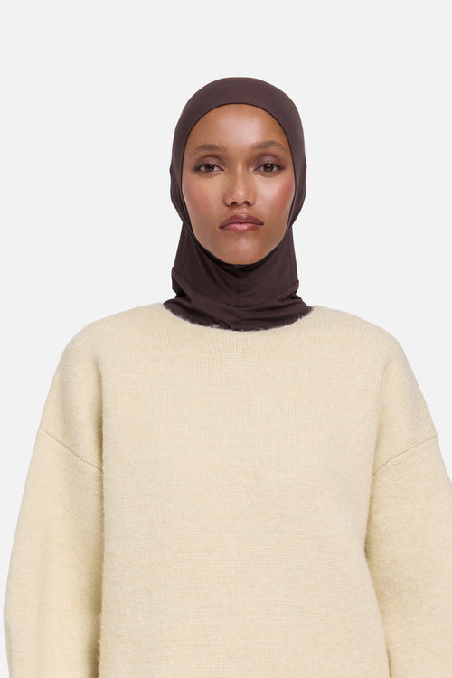 Bamboo Full Cover Underscarf | Dark Brown