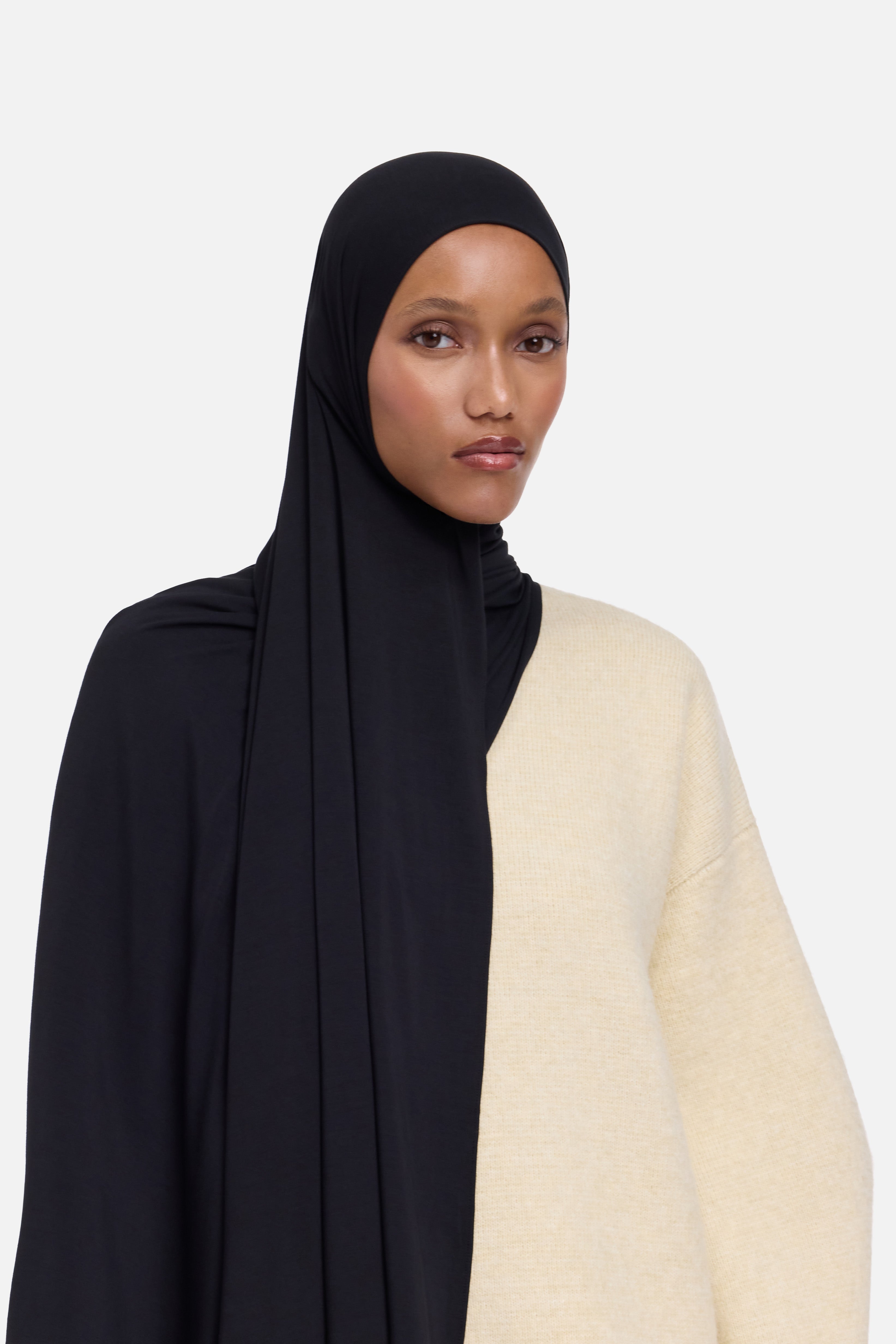 Bamboo Jersey Scarf | Black