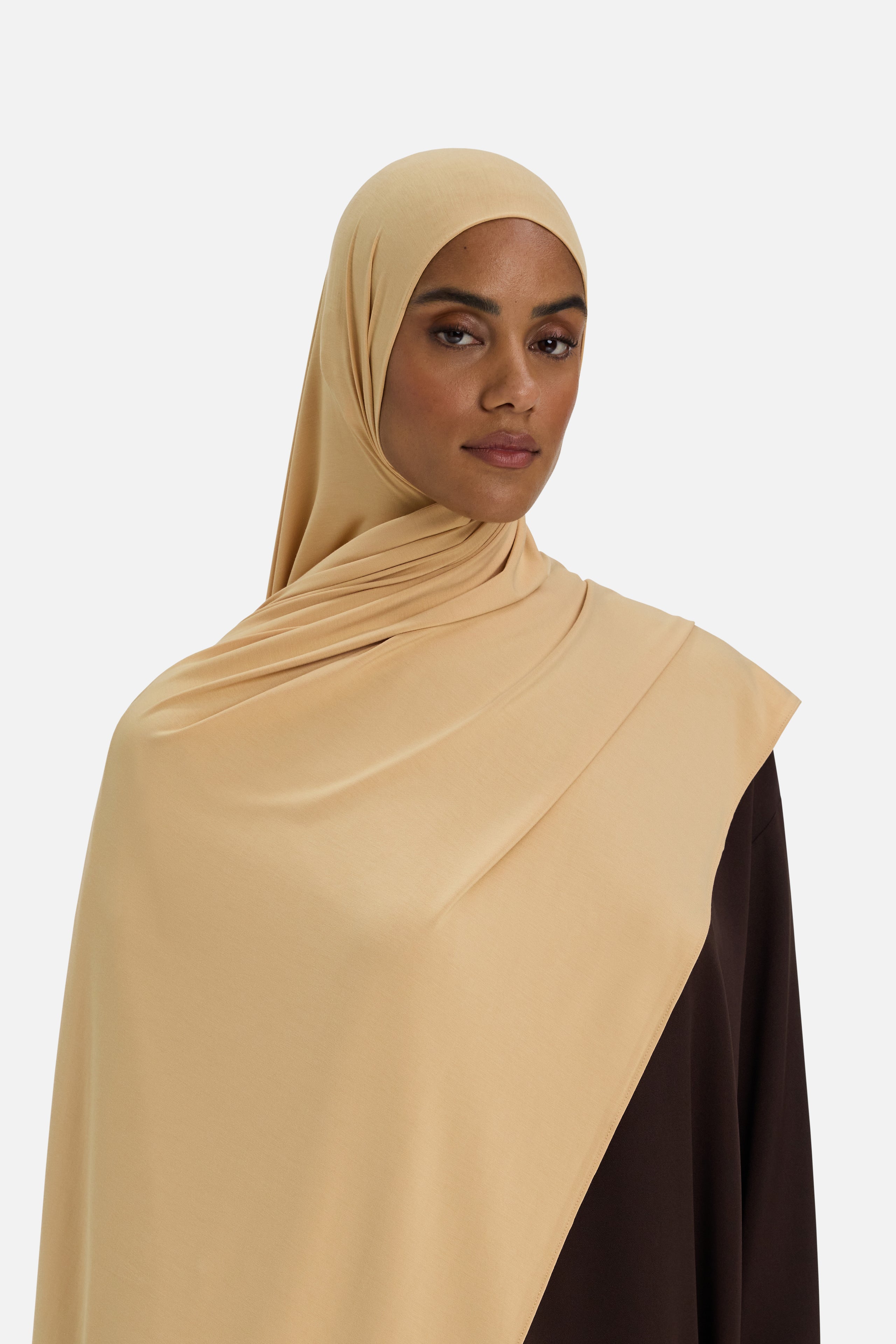 Bamboo Jersey Scarf | Soft Biscotti