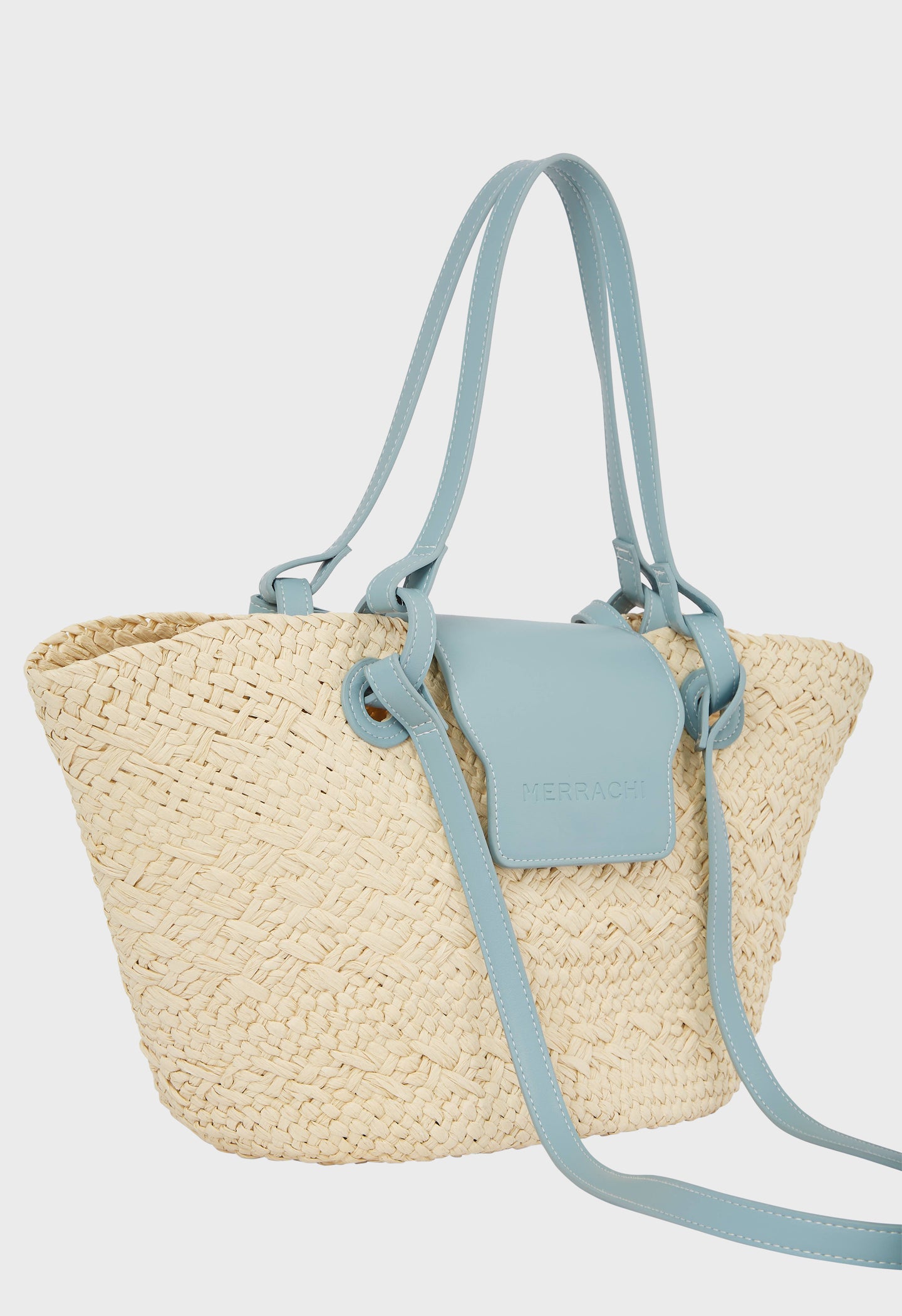 Basket Bag | Misty Blue