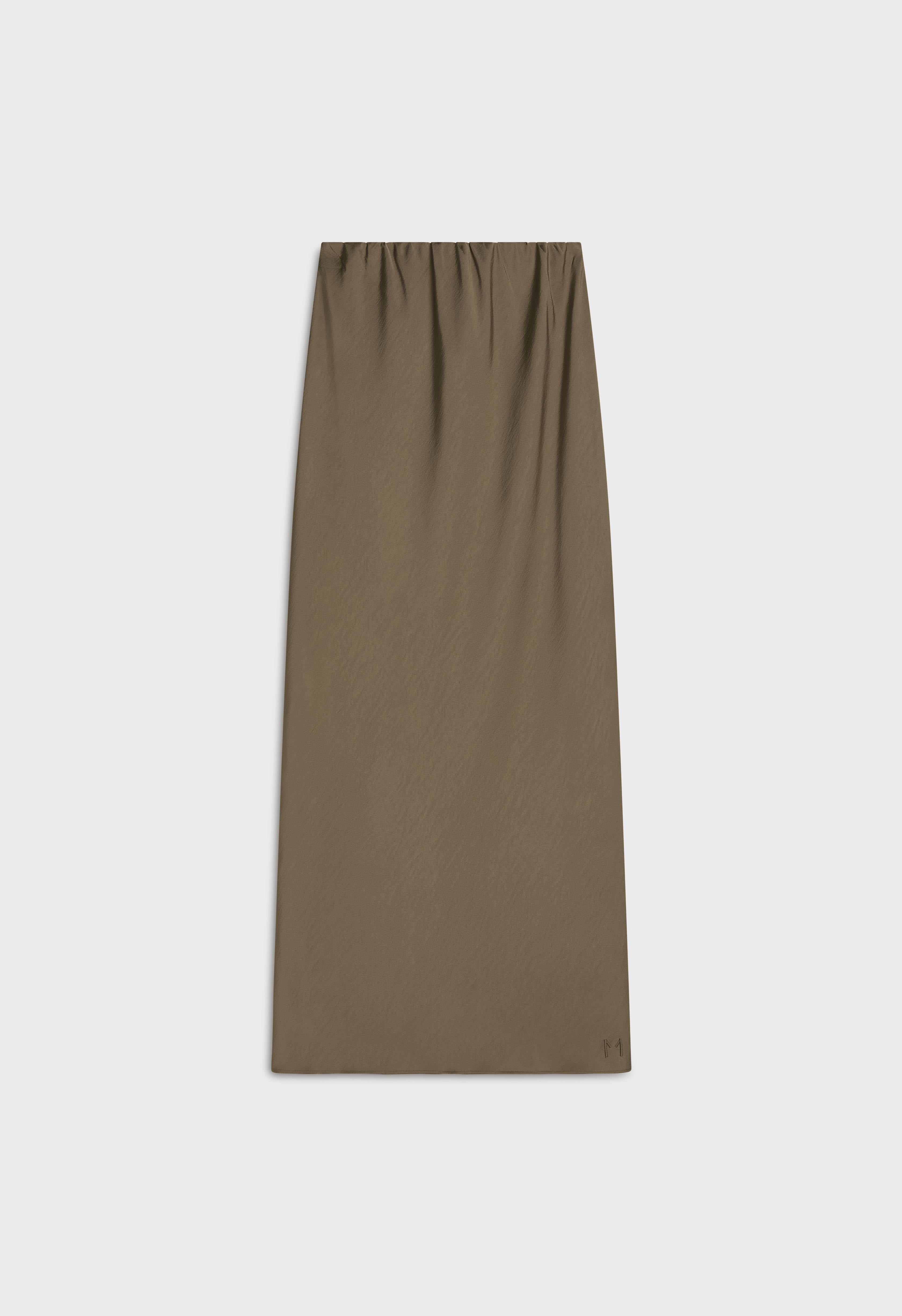 Bias Cut Skirt | Desert Brown