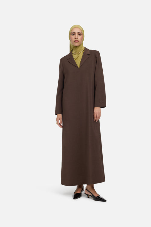 Blazer Dress | Dark Brown