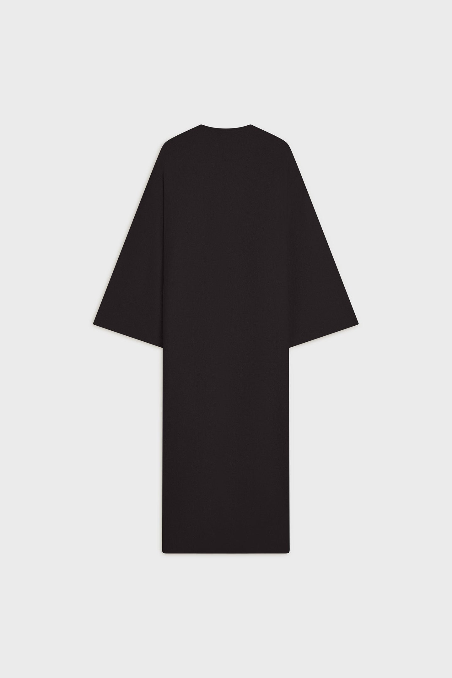 Boiled Wool Abaya | Black