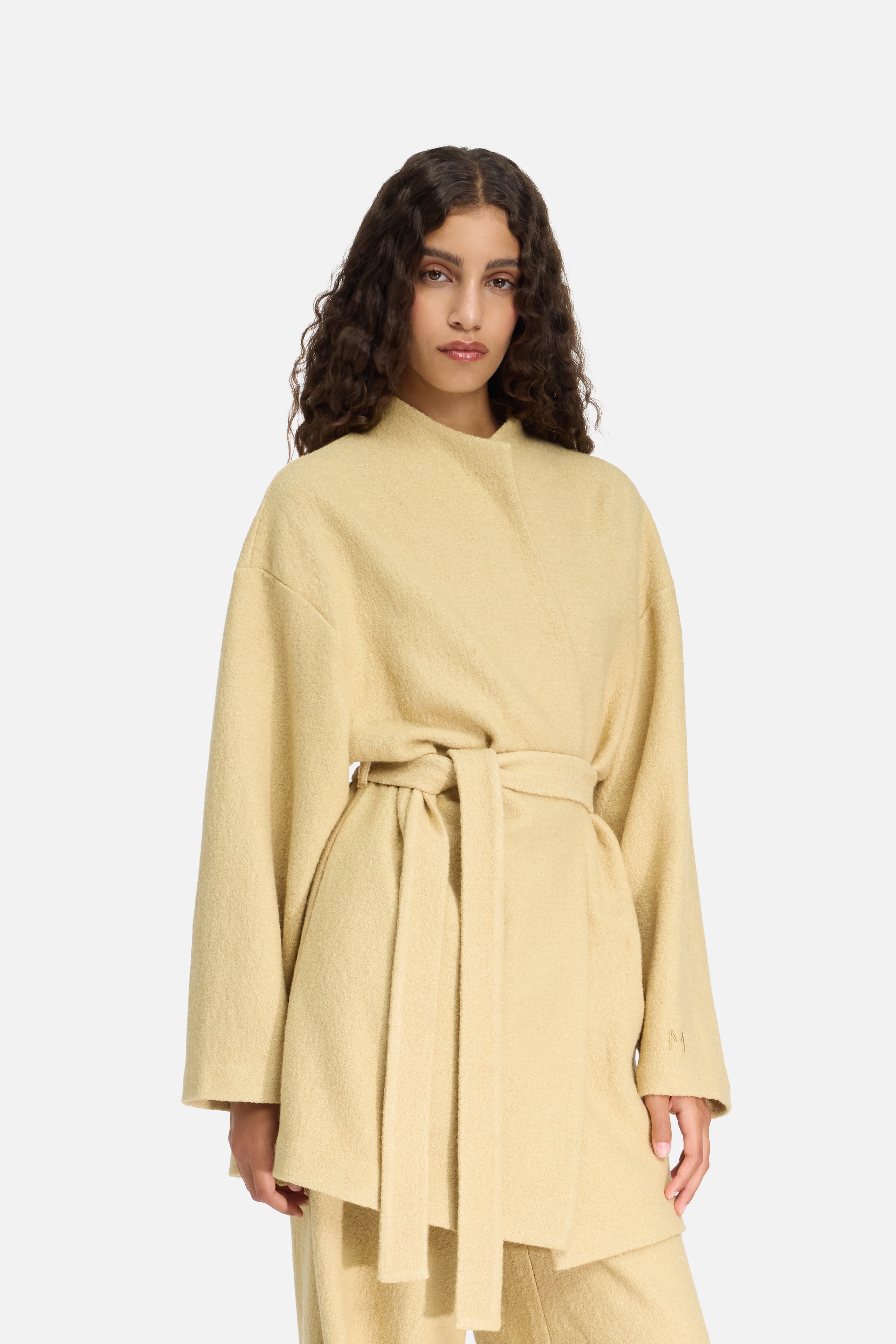 Boucle Jersey Jacket | White Honey