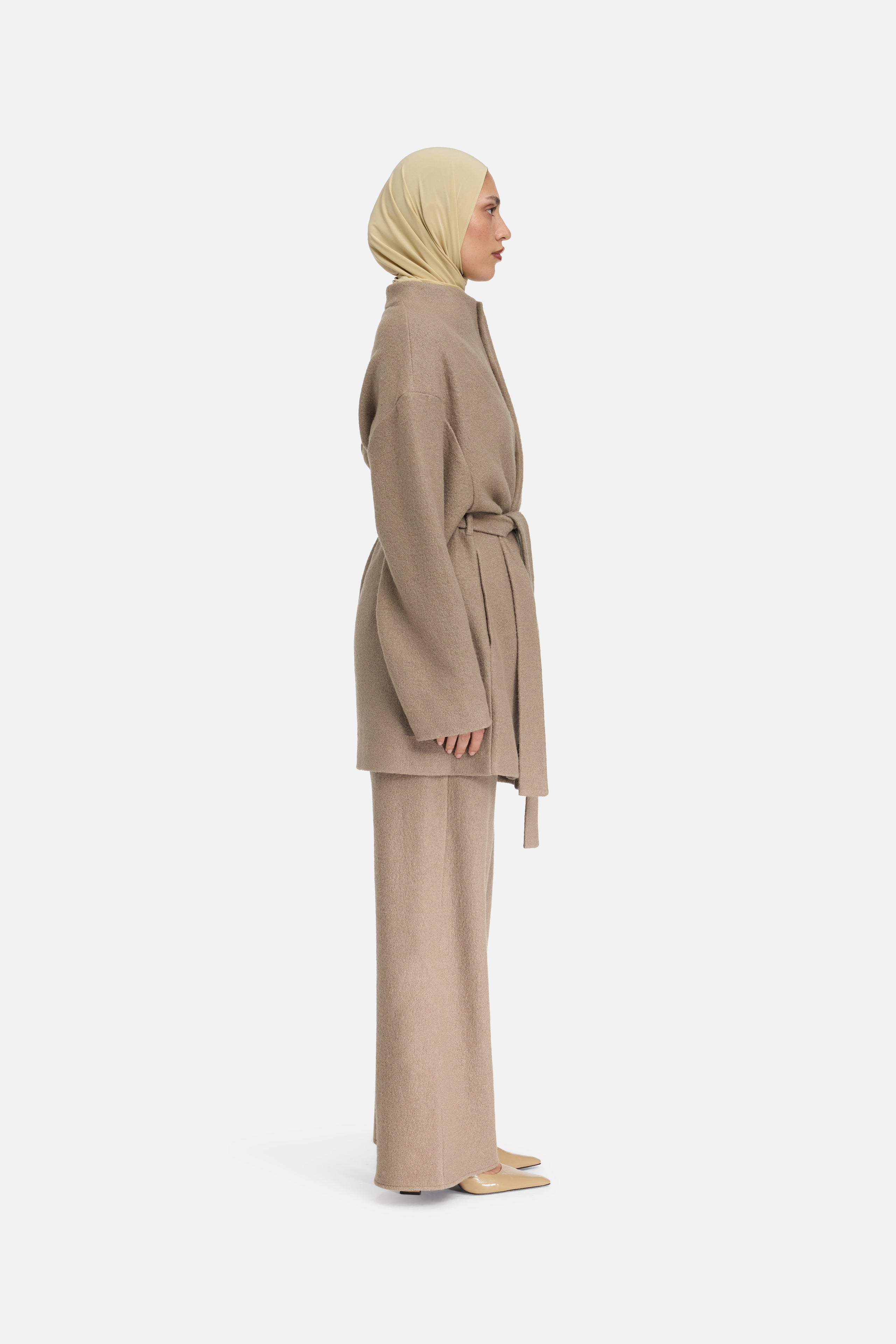 Boucle Jersey Pants | Khaki