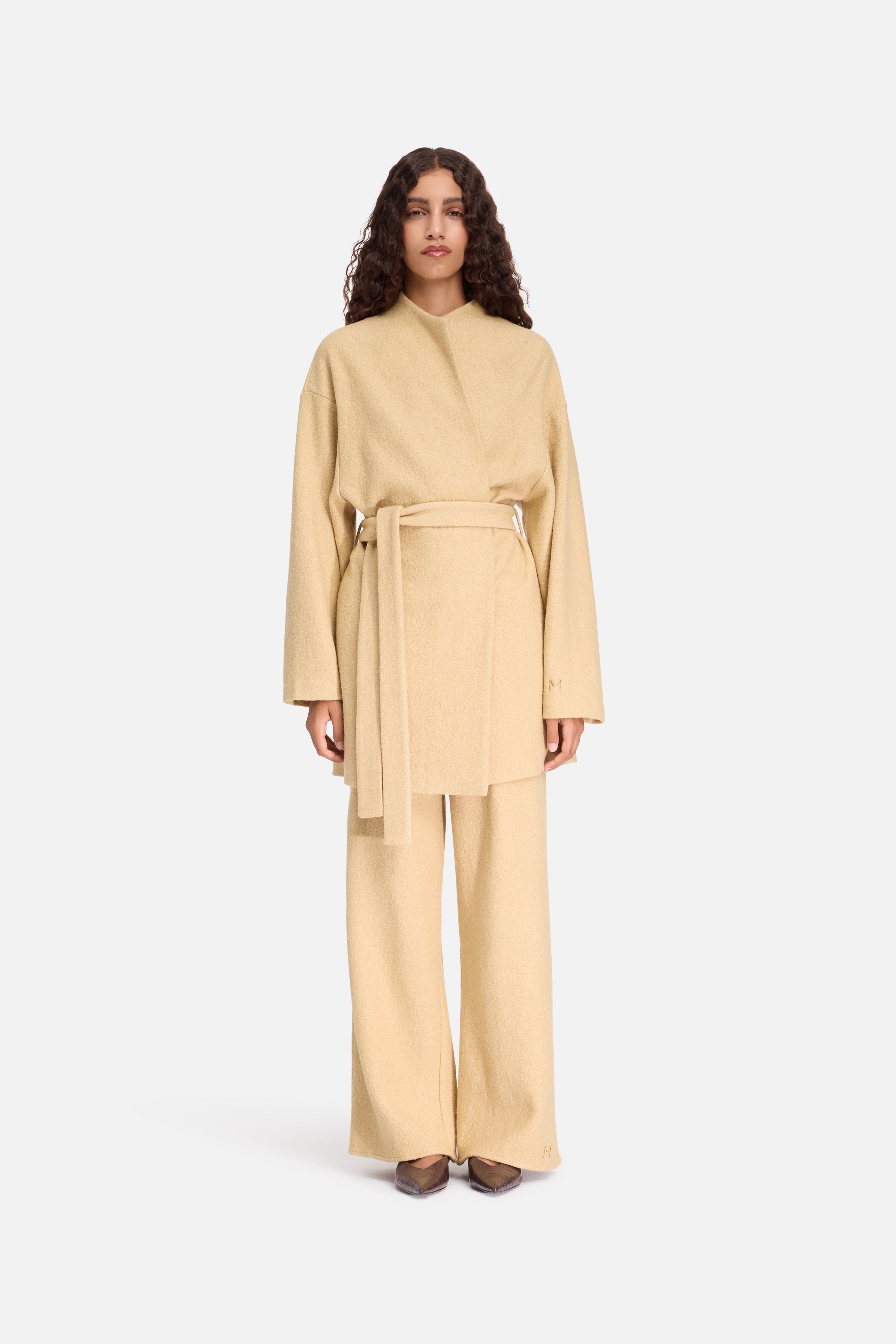 Boucle Jersey Pants | White Honey