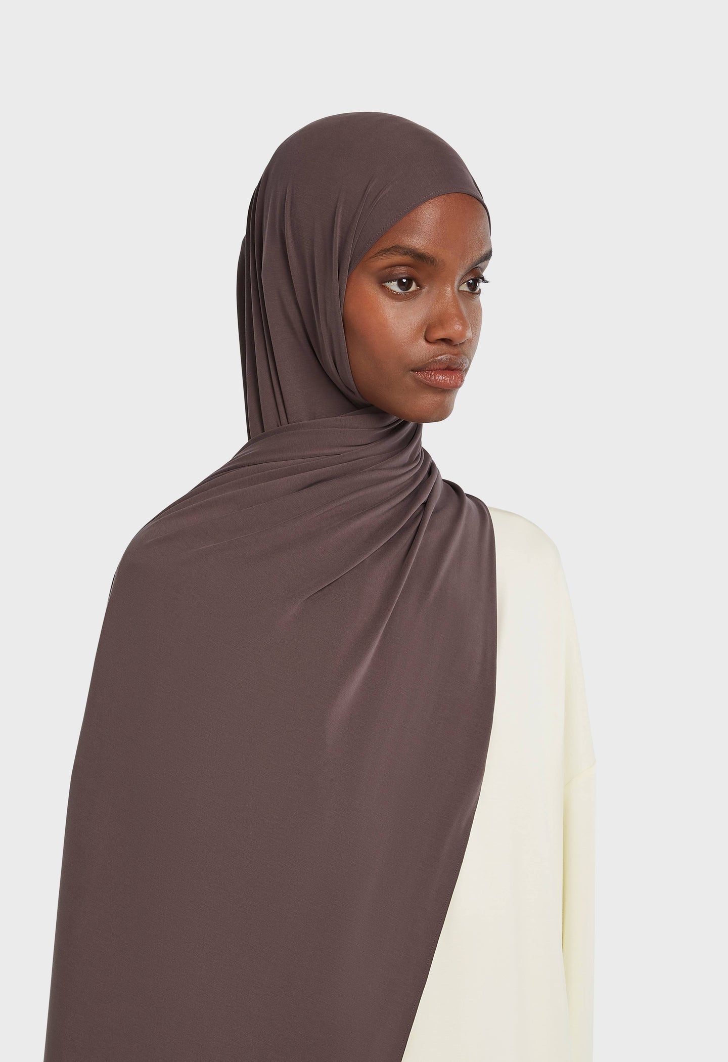 Breathable Jersey Scarf | Aubergine