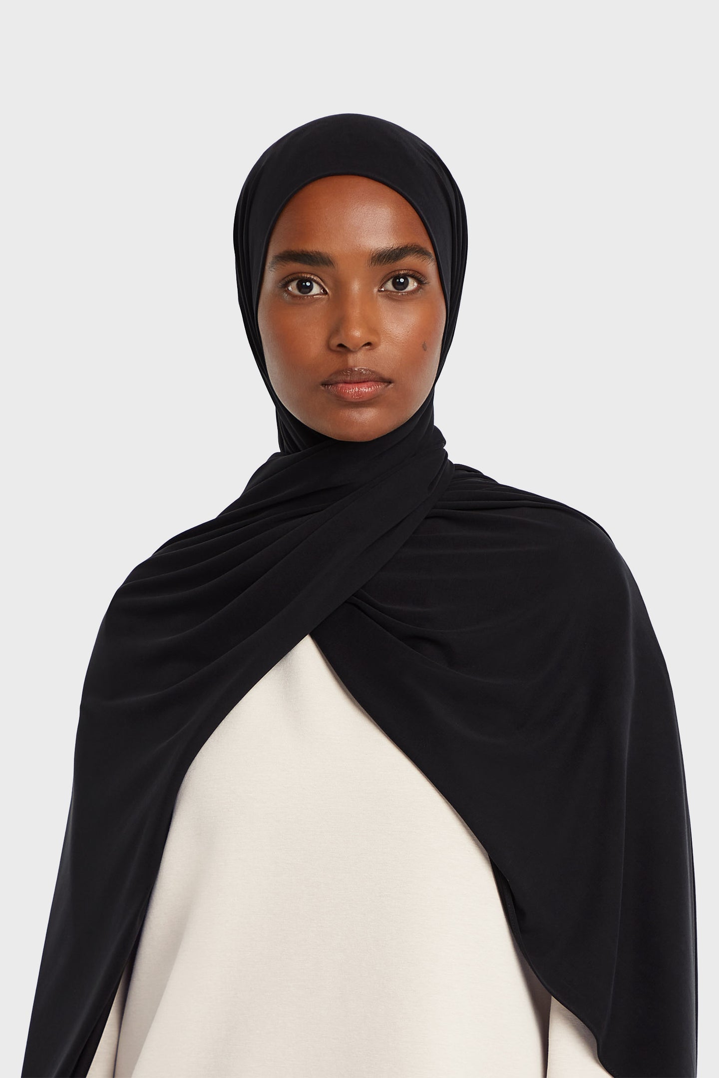 Breathable Jersey Scarf | Black