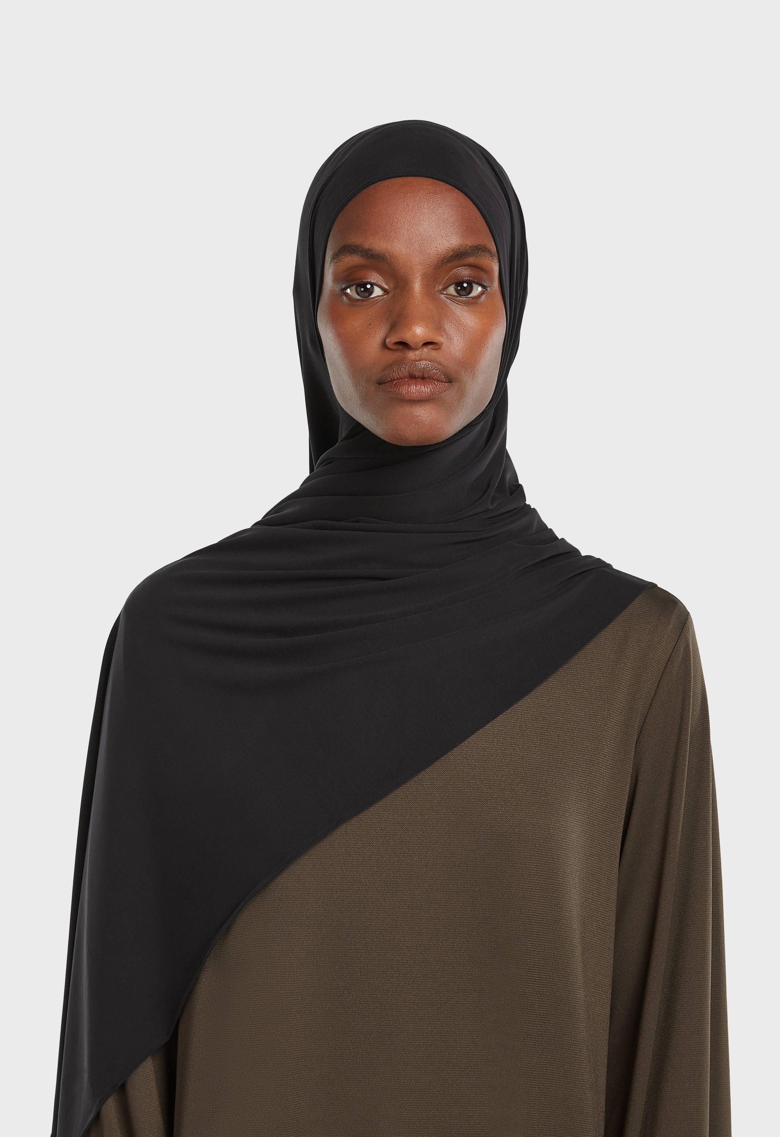 Breathable Jersey Scarf | Black