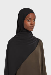 Breathable Jersey Scarf | Black