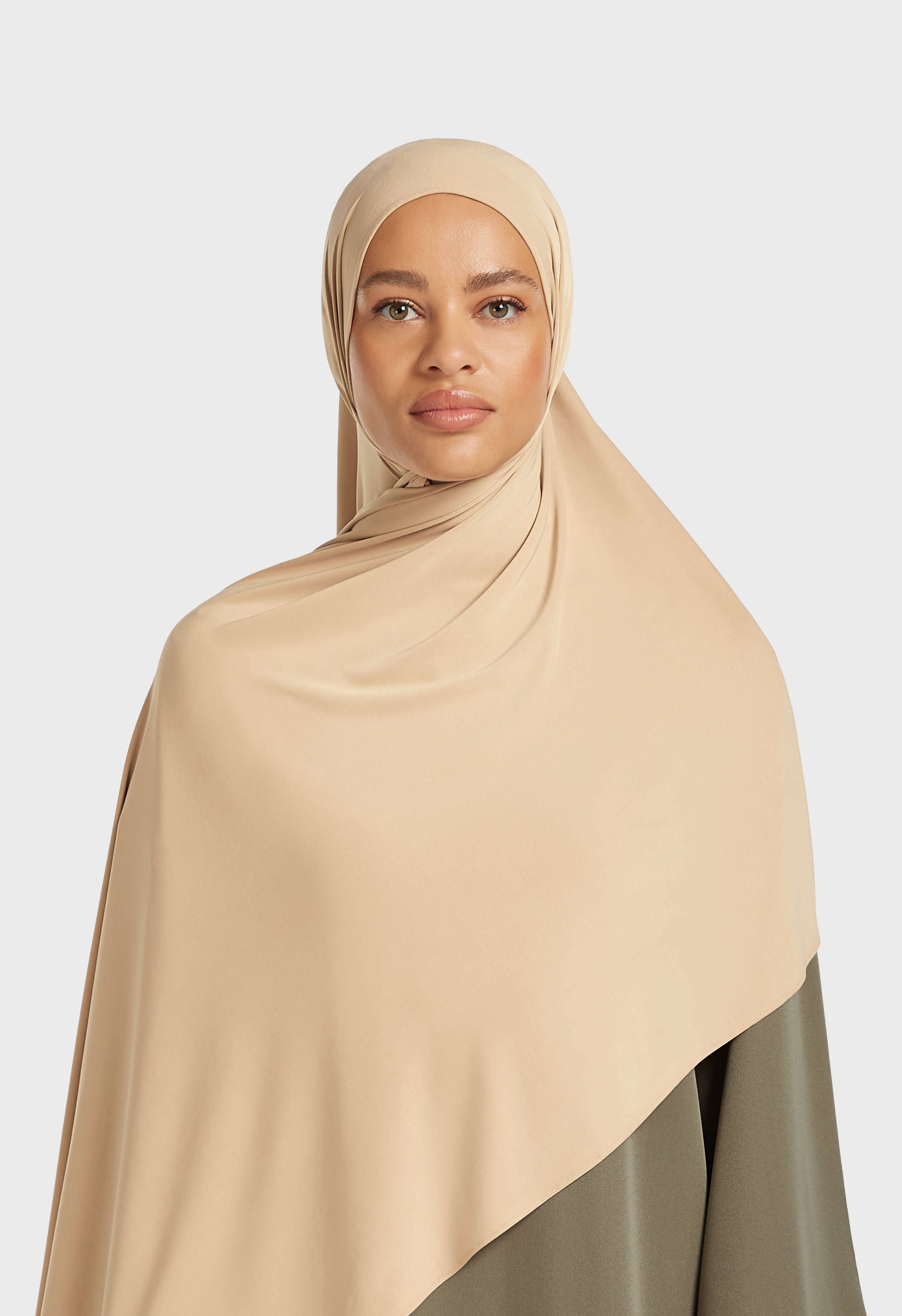 Breathable Jersey Scarf | Cappuccino