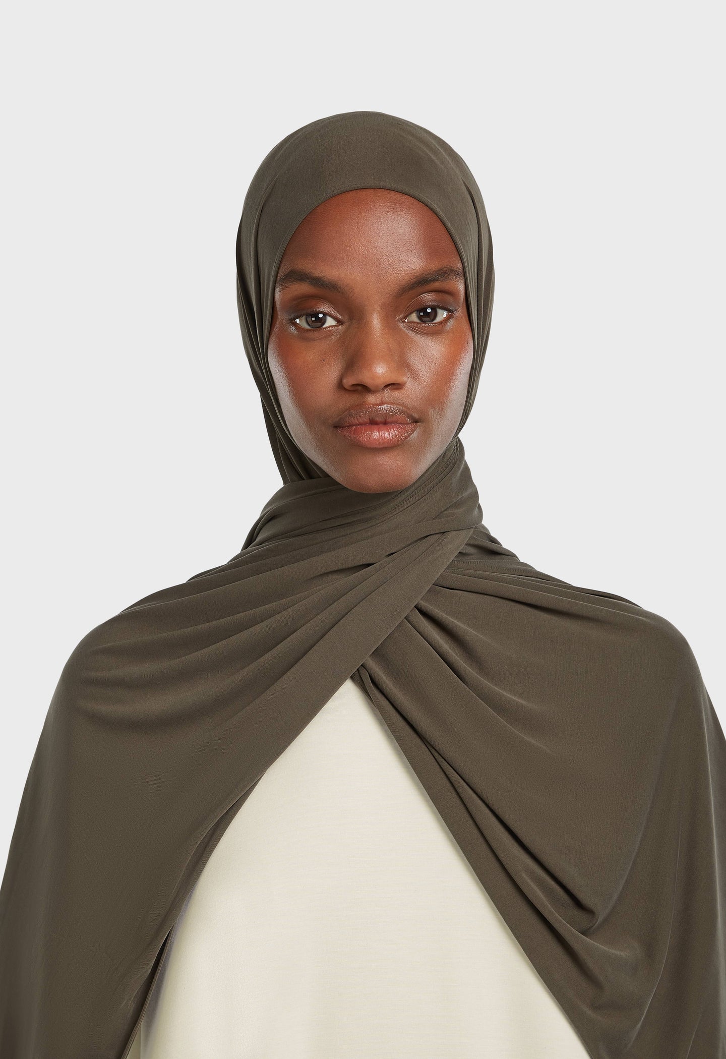 Breathable Jersey Scarf | Deep Brown