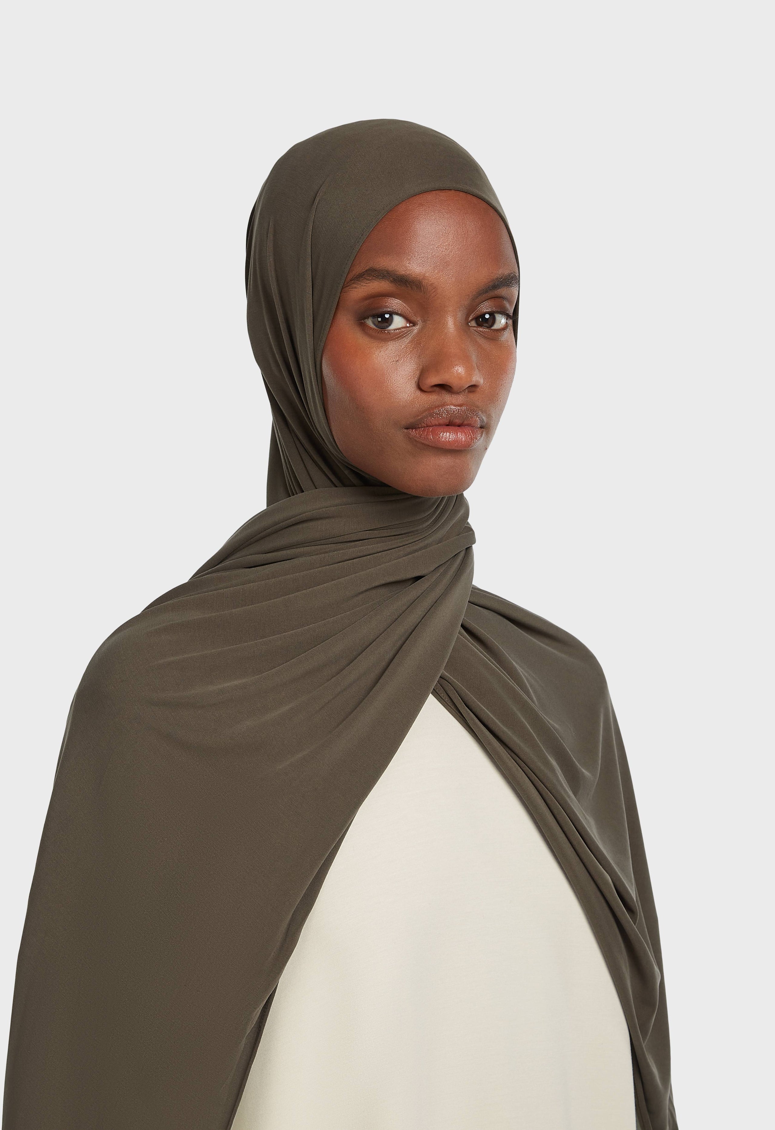 Breathable Jersey Scarf | Deep Brown